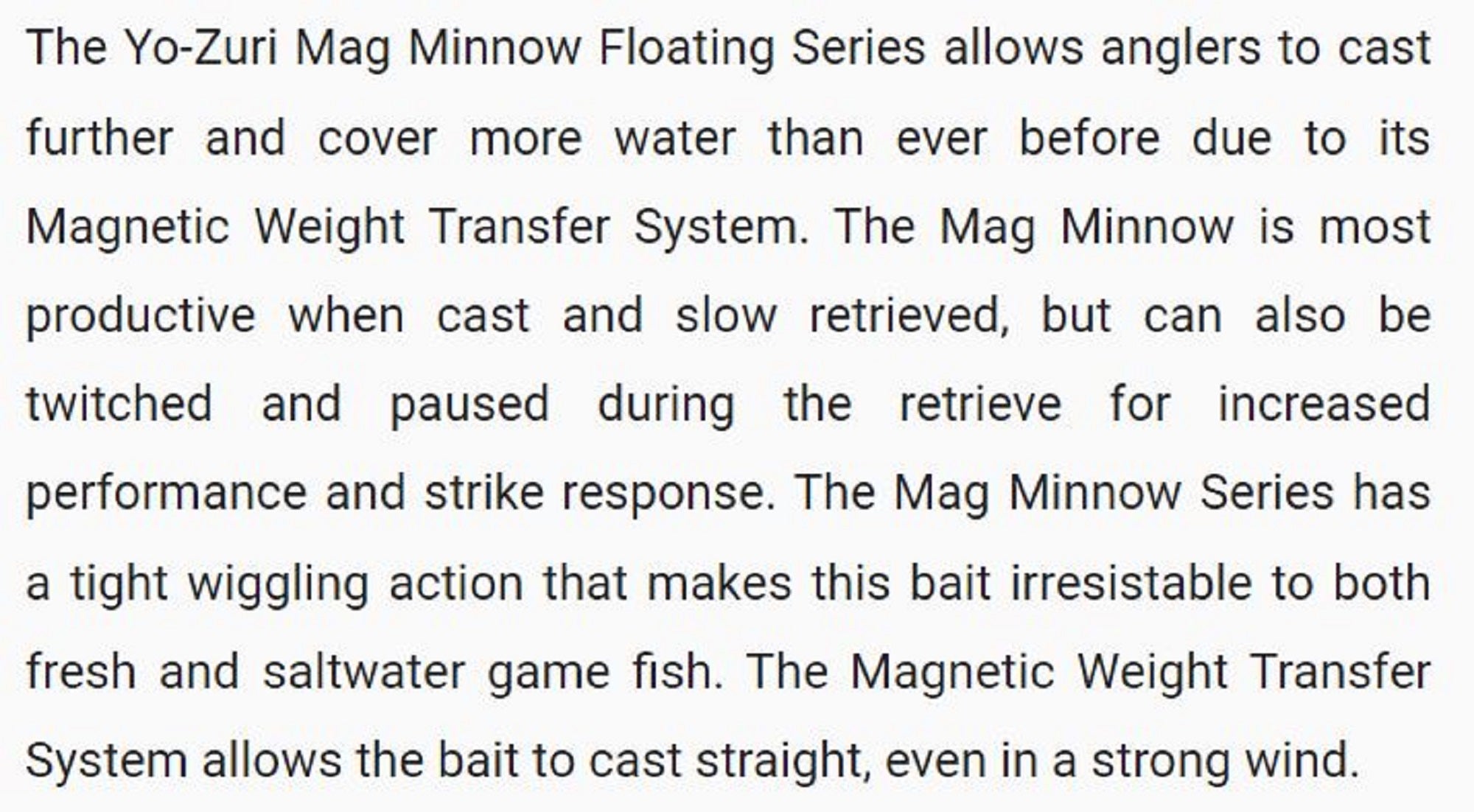 Yo Zuri Mag Minnow 125 Floating Lure R1140-HBL (3698)