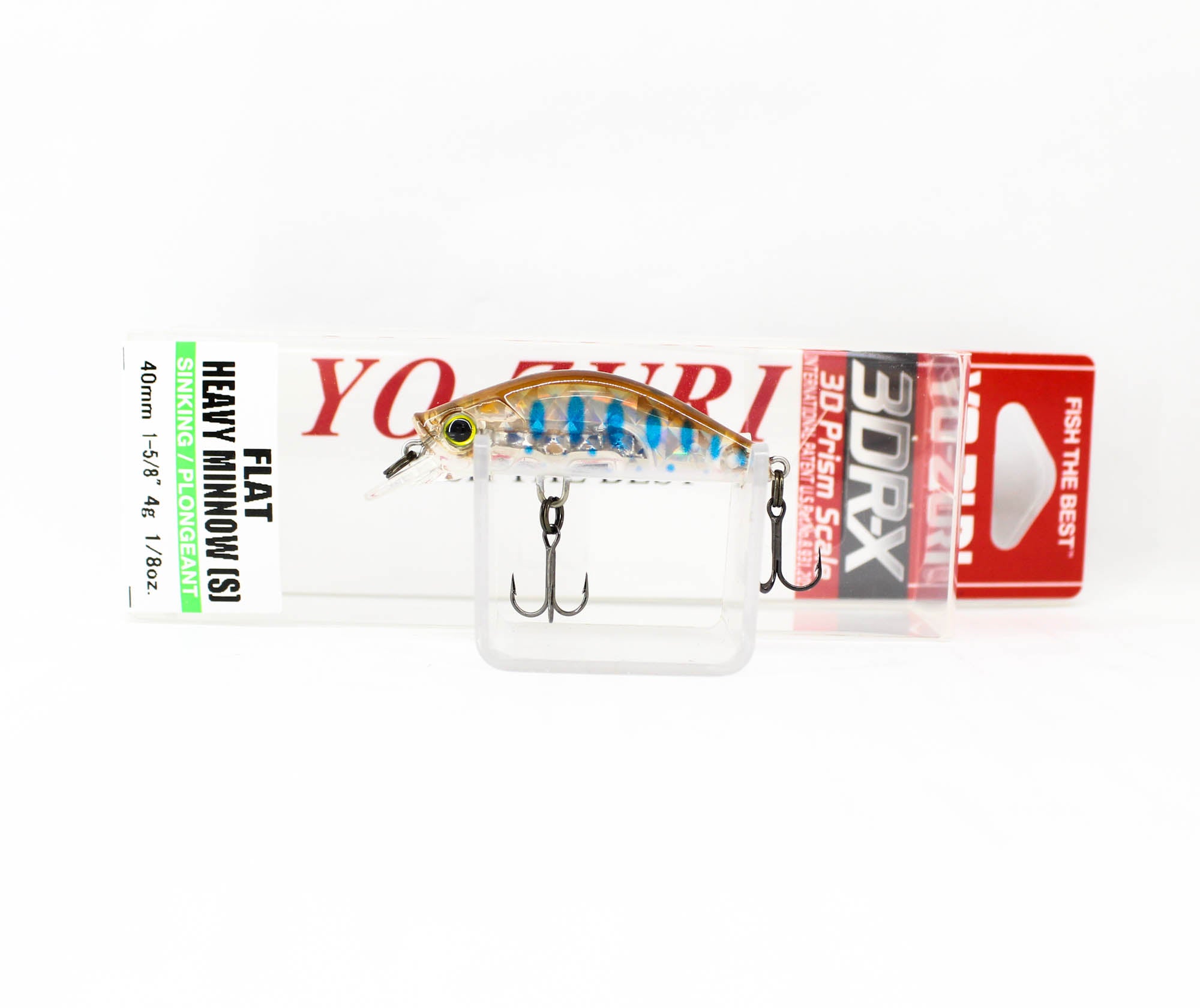 Yo Zuri 3DR-X Flat Heavy Minnow 40S Sinking Lure R1541-PBT (4725)