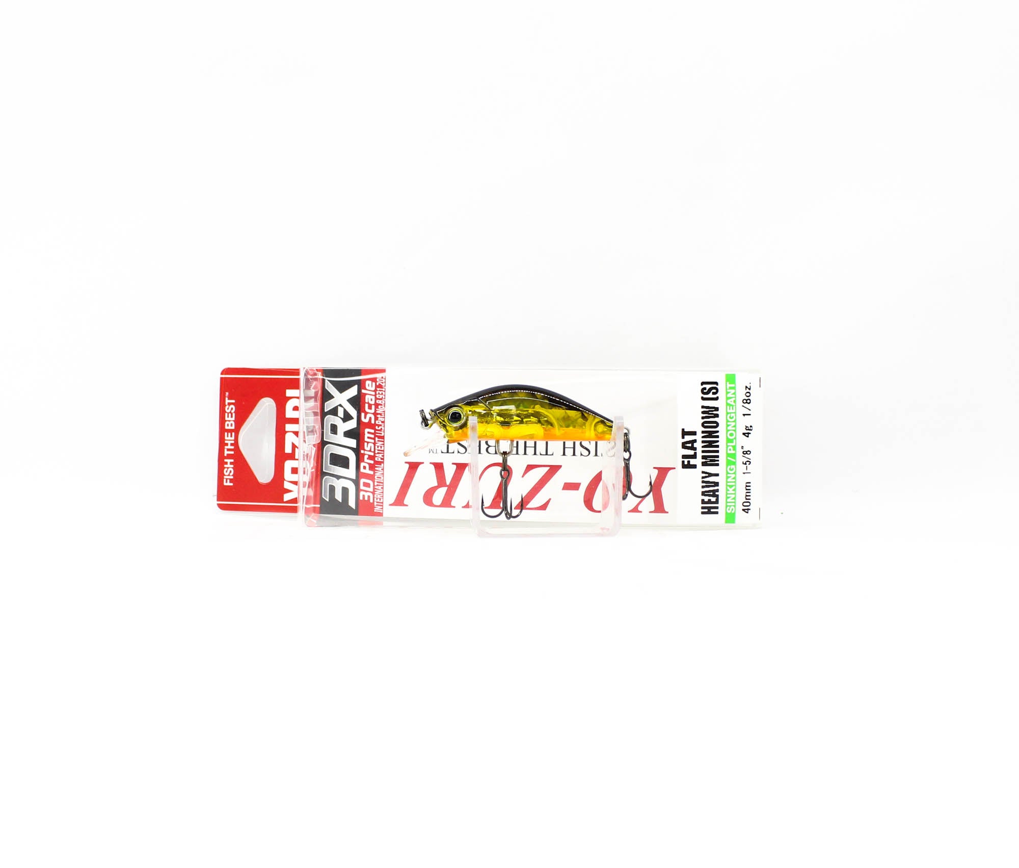 Yo Zuri 3DR-X Flat Heavy Minnow 40S Sinking Lure R1541-PGBL (4749)