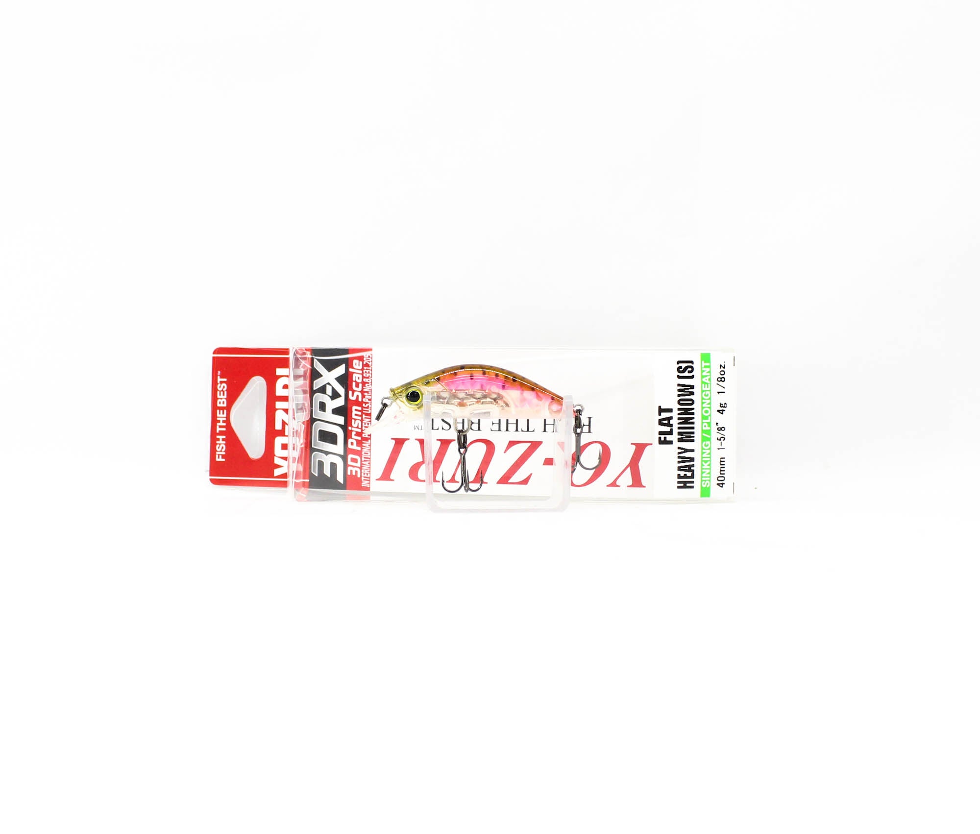 Yo Zuri 3DR-X Flat Heavy Minnow 40S Sinking Lure R1541-PBRT (4763)