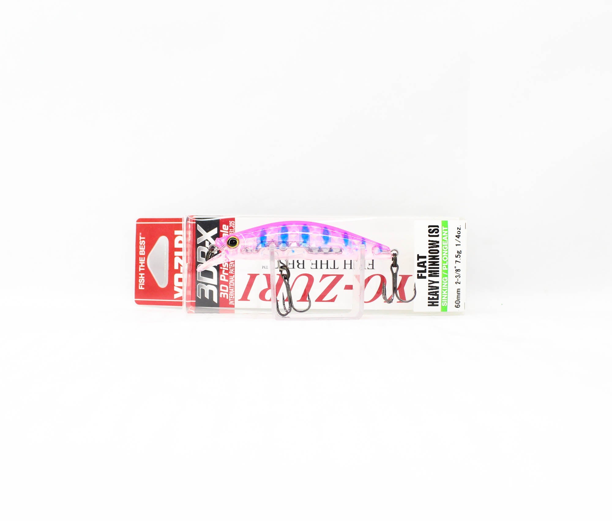 Yo Zuri 3DR-X Flat Heavy Minnow 60S Sinking Lure R1542-PPBT (4831)