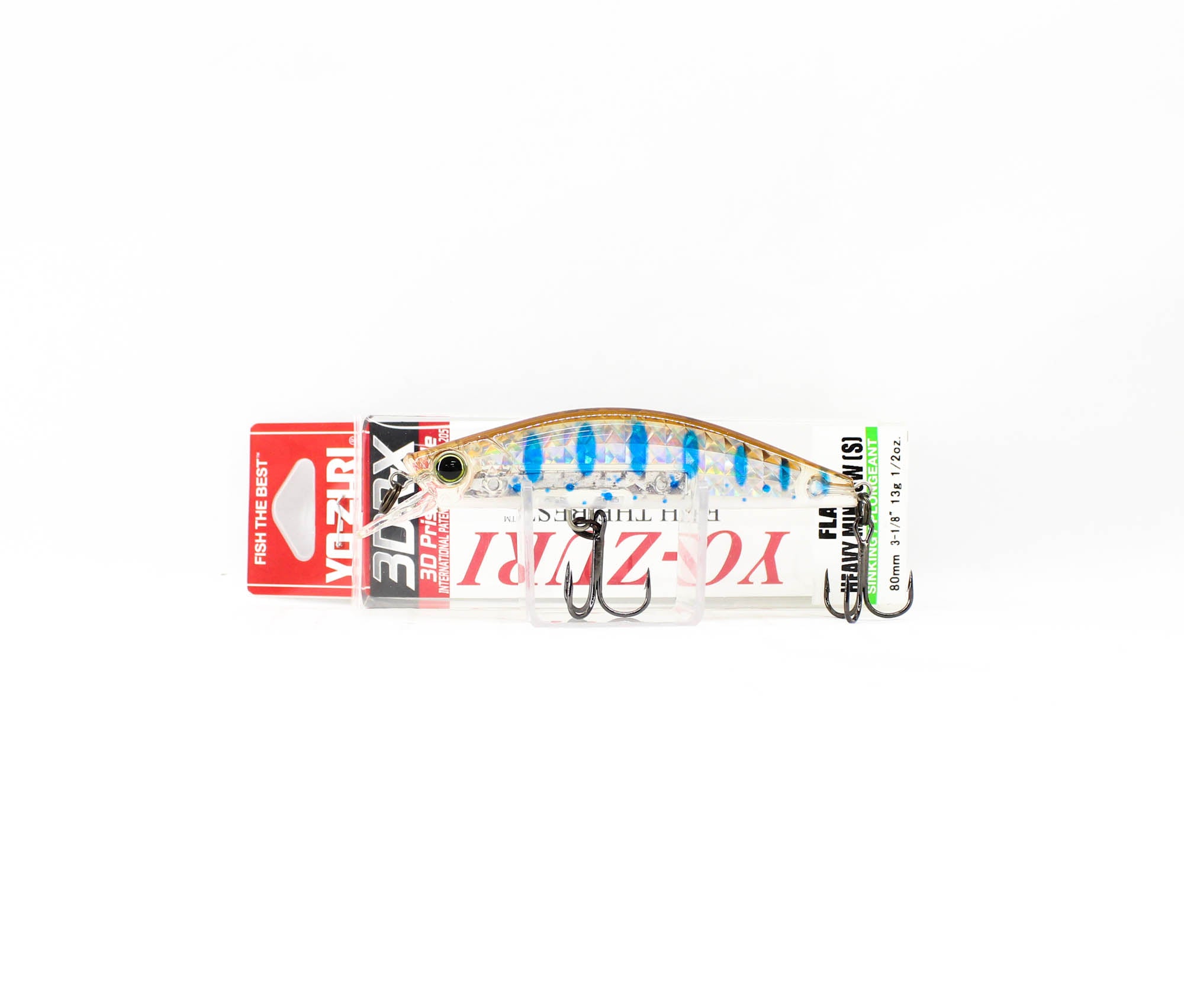 Yo Zuri 3DR-X Flat Heavy Minnow 80S Sinking Lure R1543-PBT (4886)