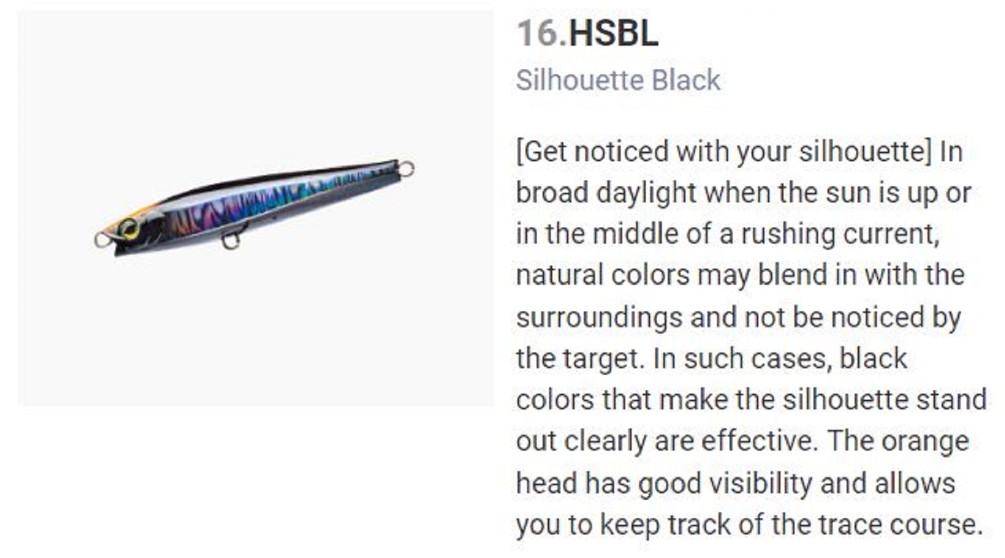 Yo Zuri Duel Hardcore Monster Shot 80 Sinking Lure F1207-HSBL (6750)