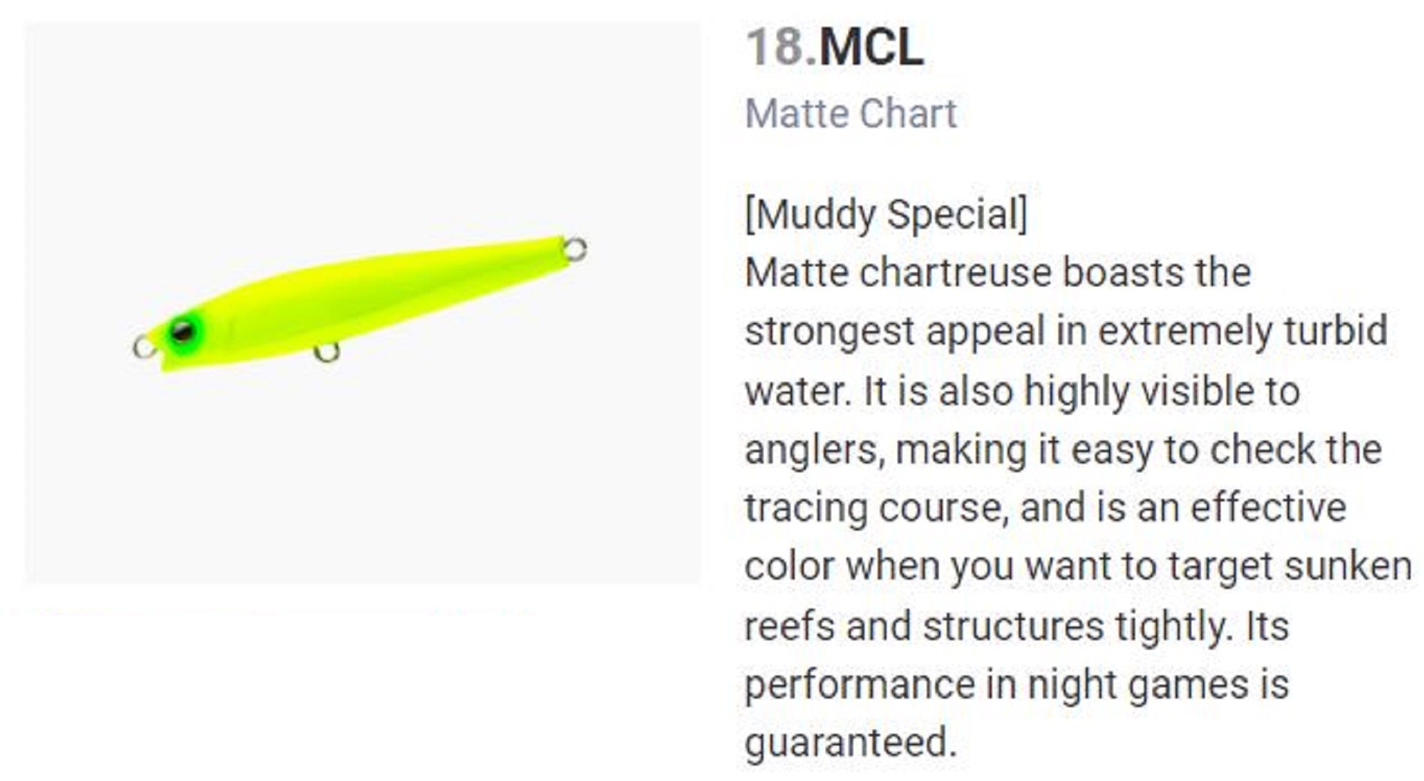 Yo Zuri Duel Hardcore Monster Shot 80 Sinking Lure F1207-MCL (6774)