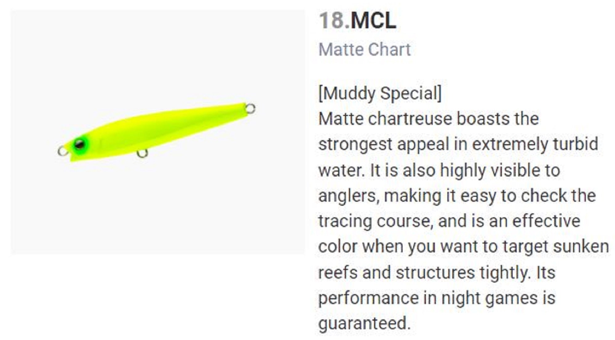 Yo Zuri Duel Hardcore Monster Shot 95 Sinking Lure F1196-MCL (6811)