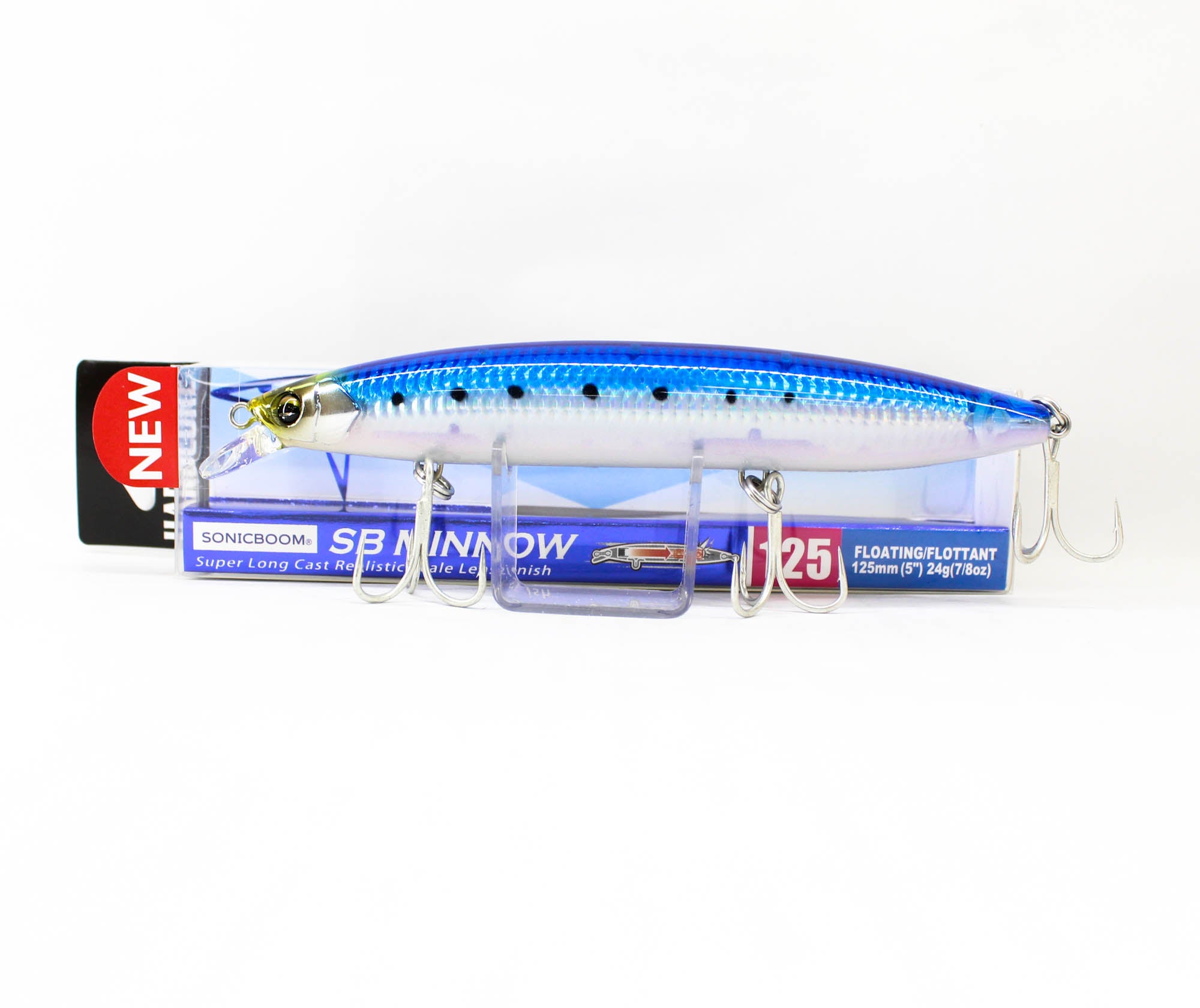 Yo Zuri Duel Sonic Boom SB Minnow 125F Floating Lure F1266-HIW (0788)