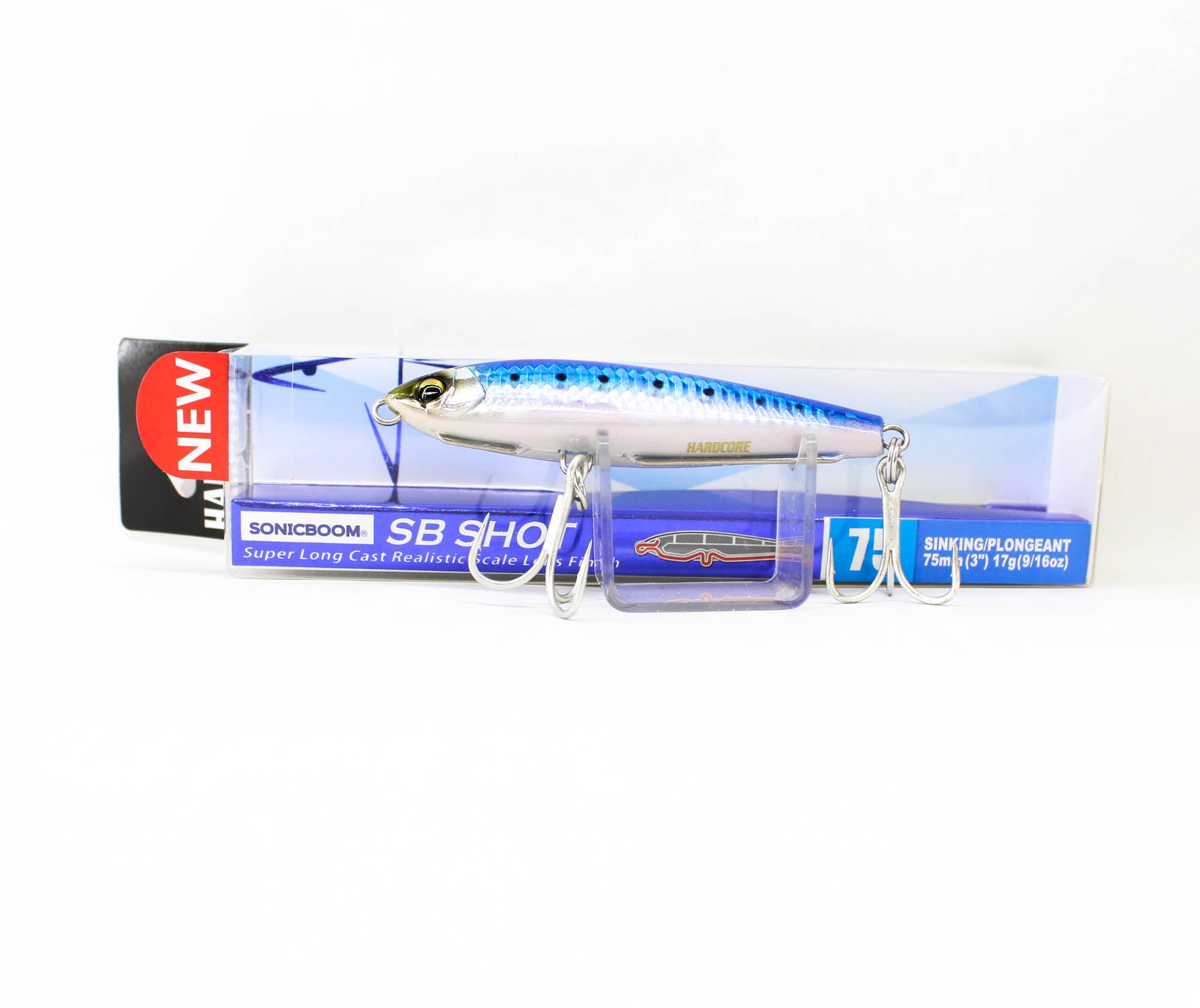 Yo Zuri Duel Sonic Boom SB Shot 75S Sinking Lure F1268-HIW (0986)