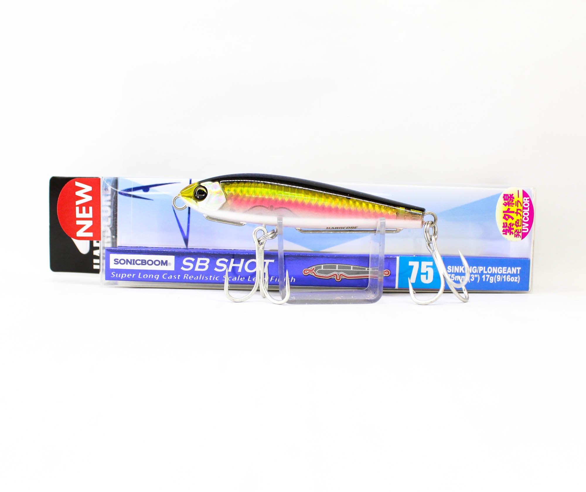 Yo Zuri Duel Sonic Boom SB Shot 75S Sinking Lure F1268-HKRS (0993)