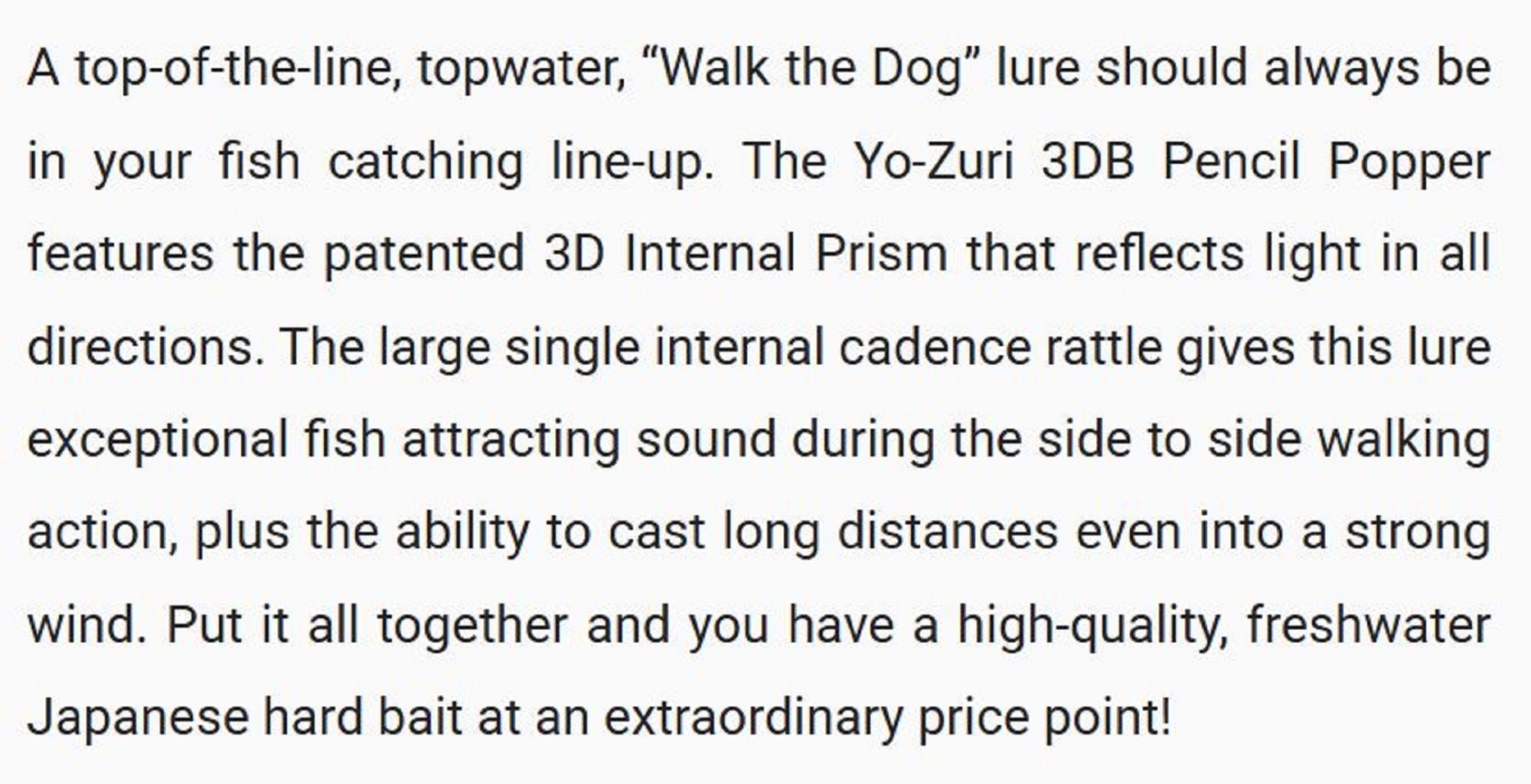 Yo Zuri Duel 3DB Pencil Popper 135 mm Floating Lure R1373-MPF (3888)