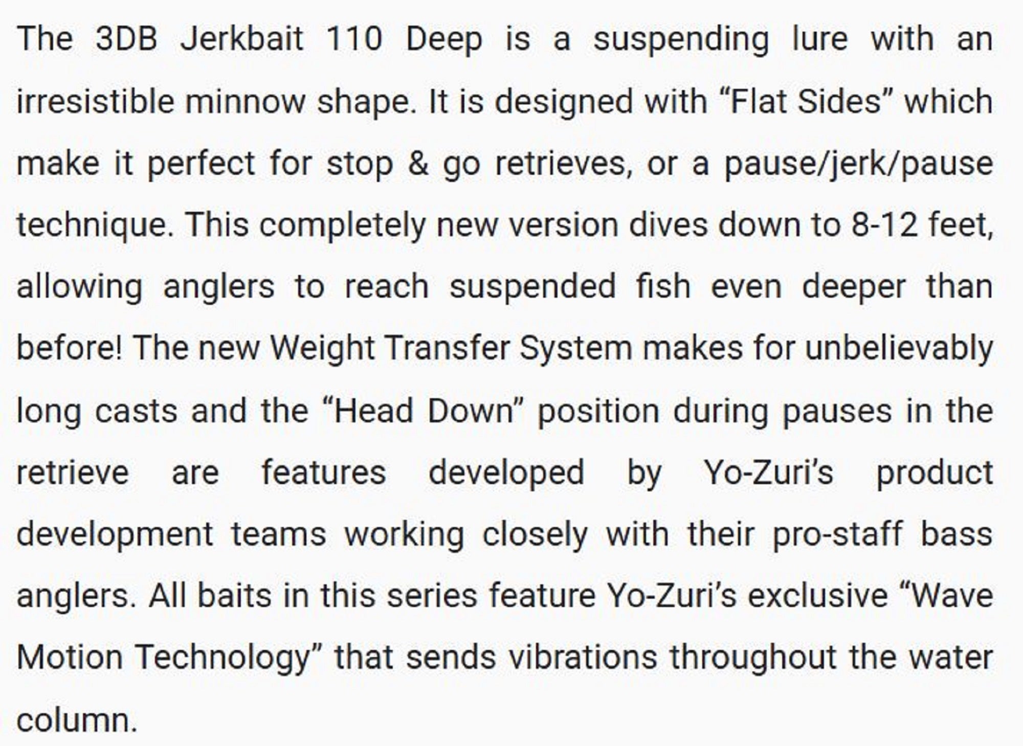 Yo Zuri Duel 3DB Jerkbait Deep 110 mm Suspend Lure R1372-MFT (4700)