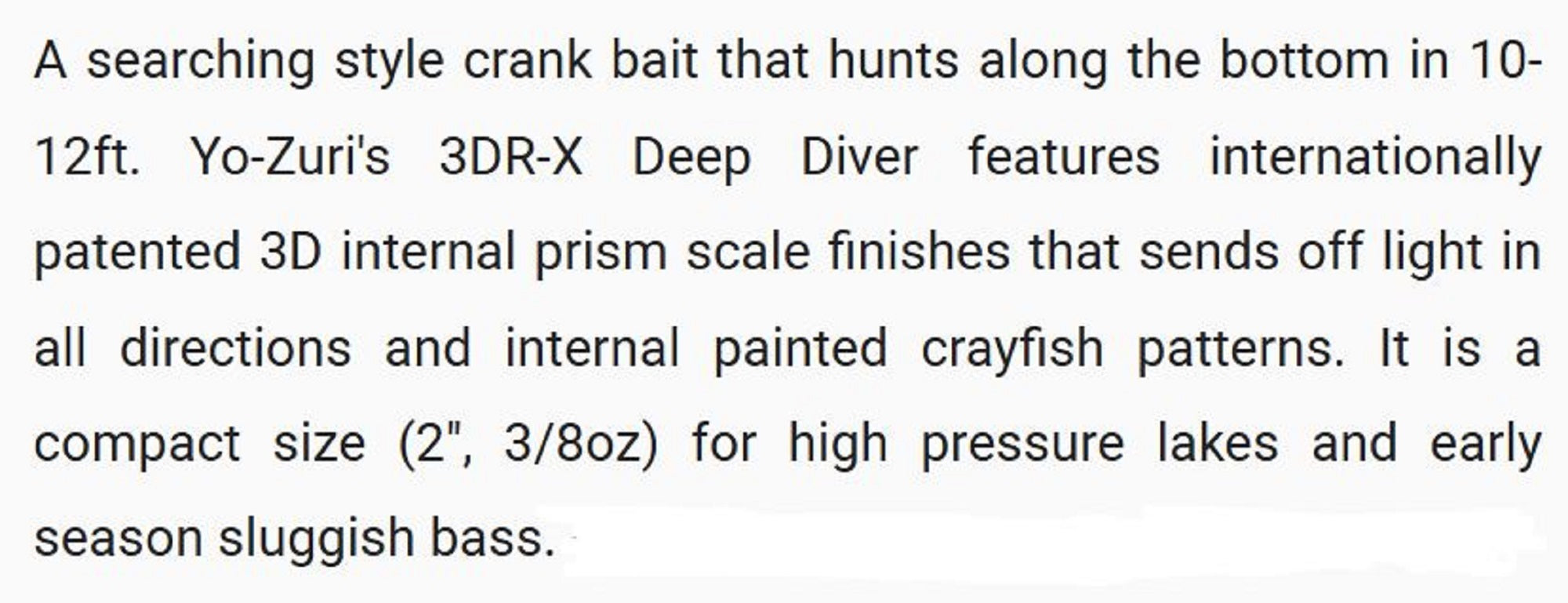 Yo Zuri 3DR-X Crank DD 50F Floating Lure R1442-MGPC (6827)