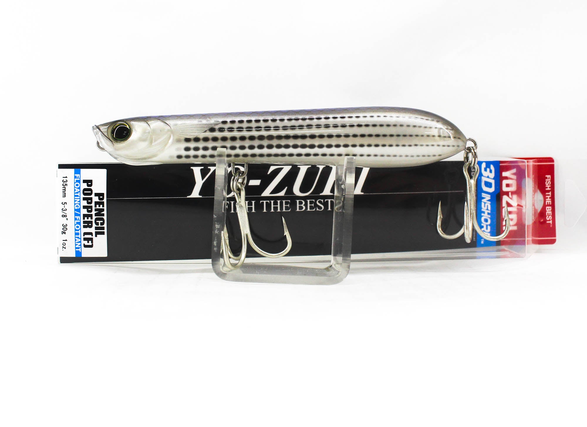 Yo Zuri Duel 3D Inshore Pencil Popper 135 mm Floating Lure R1433-PLMT (7787)