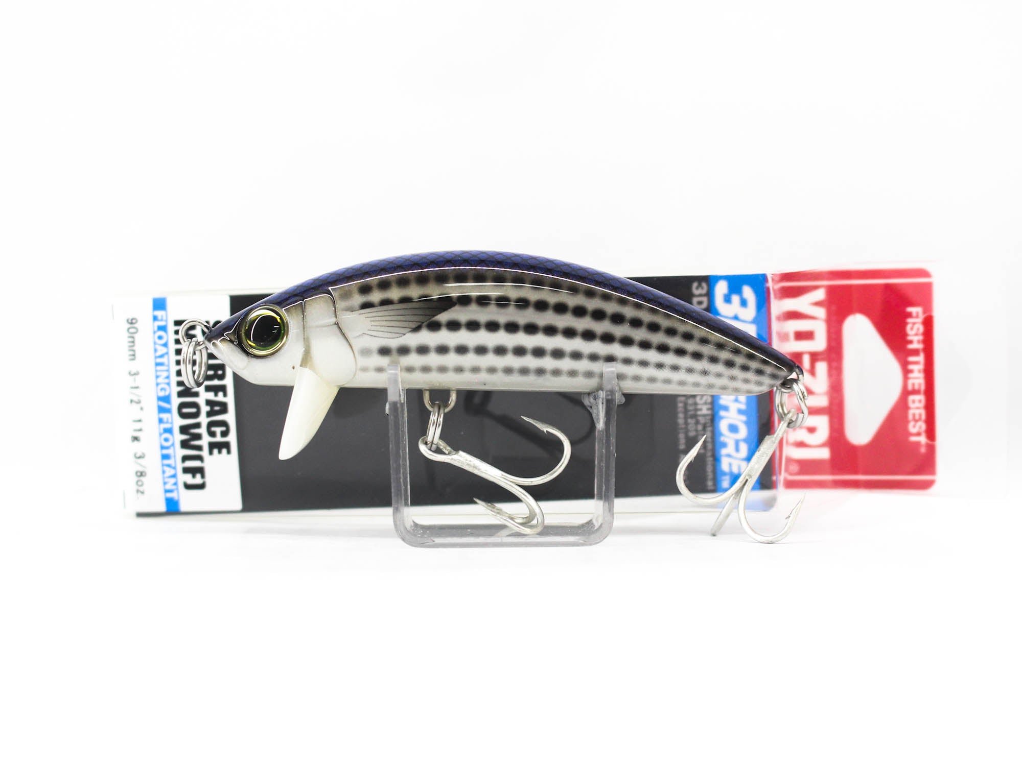 Yo Zuri Duel 3D Inshore Surface Minnow 90 Floating Lure R1215-PLMT (8081)