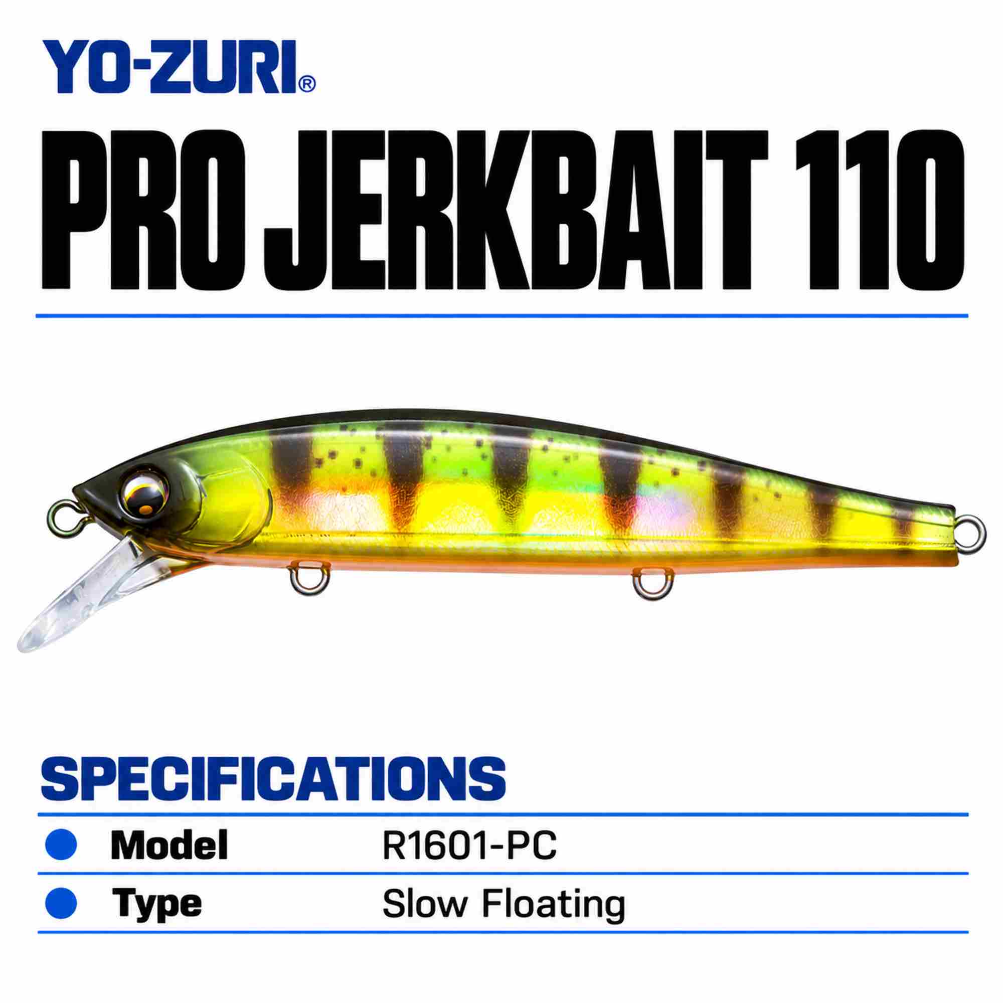 Yo Zuri Pro Jerkbait 110 Slow Floating Lure R1601-PC (8340)
