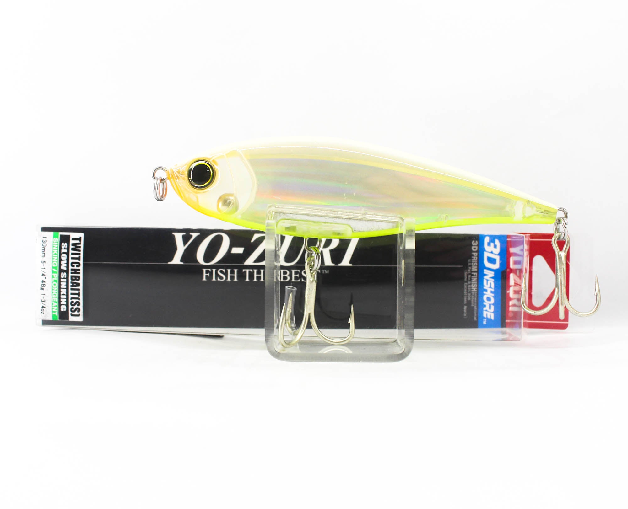 Yo Zuri Duel 3D Inshore Twitchbait 130SS Slow Sinking Lure R1349-HBSC (9033)