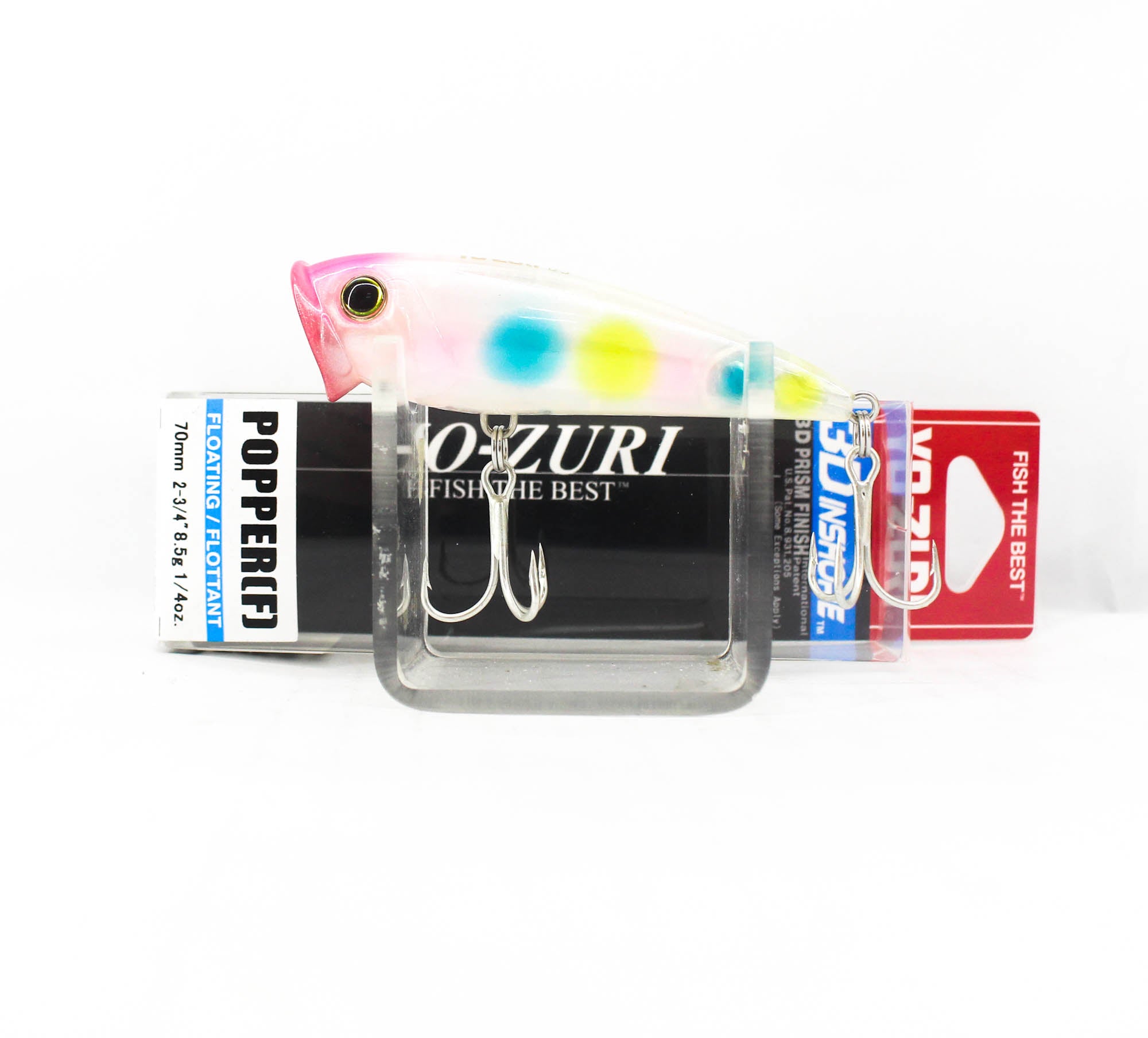 Yo Zuri Duel 3D Inshore Popper 70 Floating Lure R1210-PCA (9446)