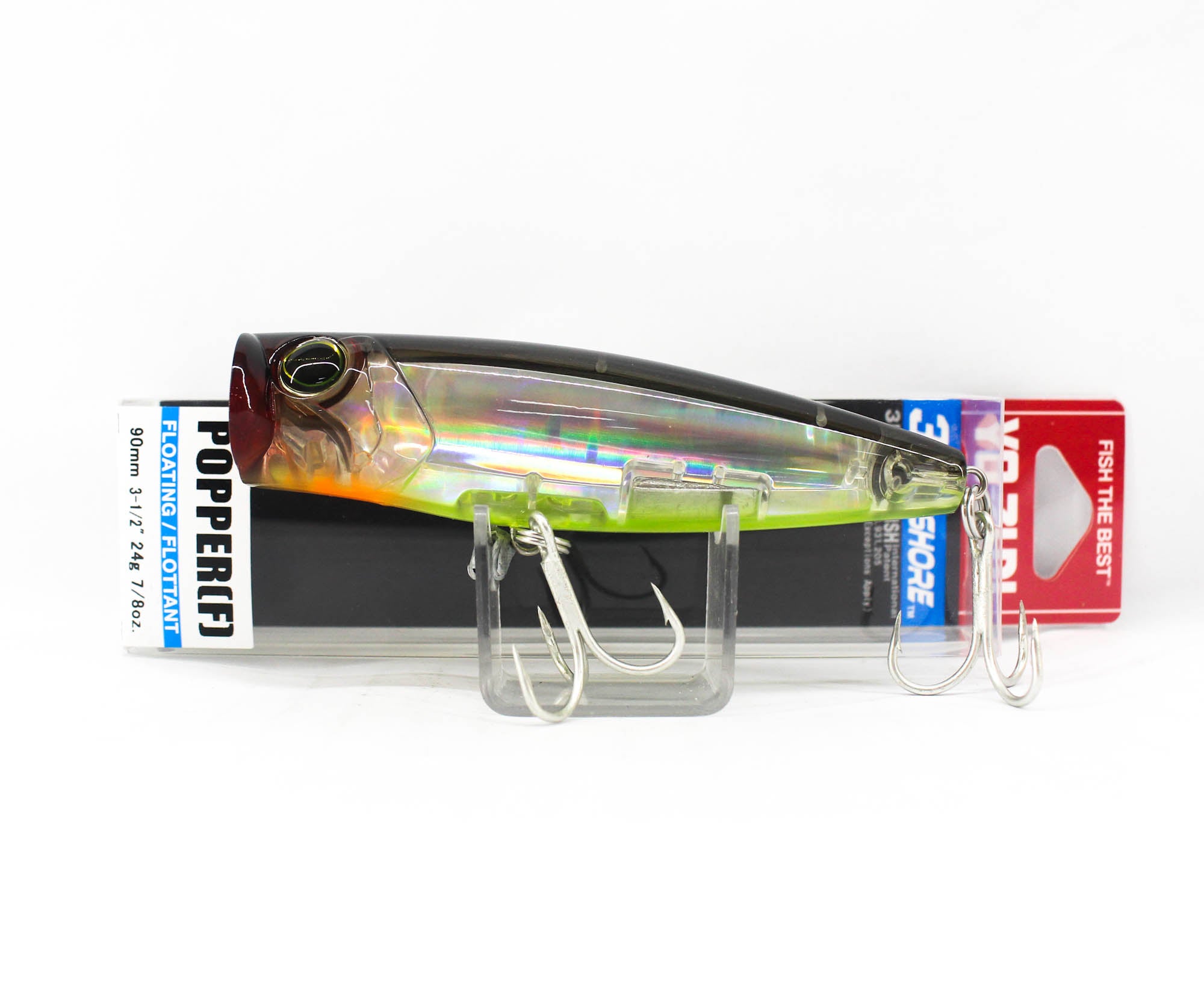 Yo Zuri Duel 3D Inshore Popper 90F Floating Lure R1411-BSCL (9545)