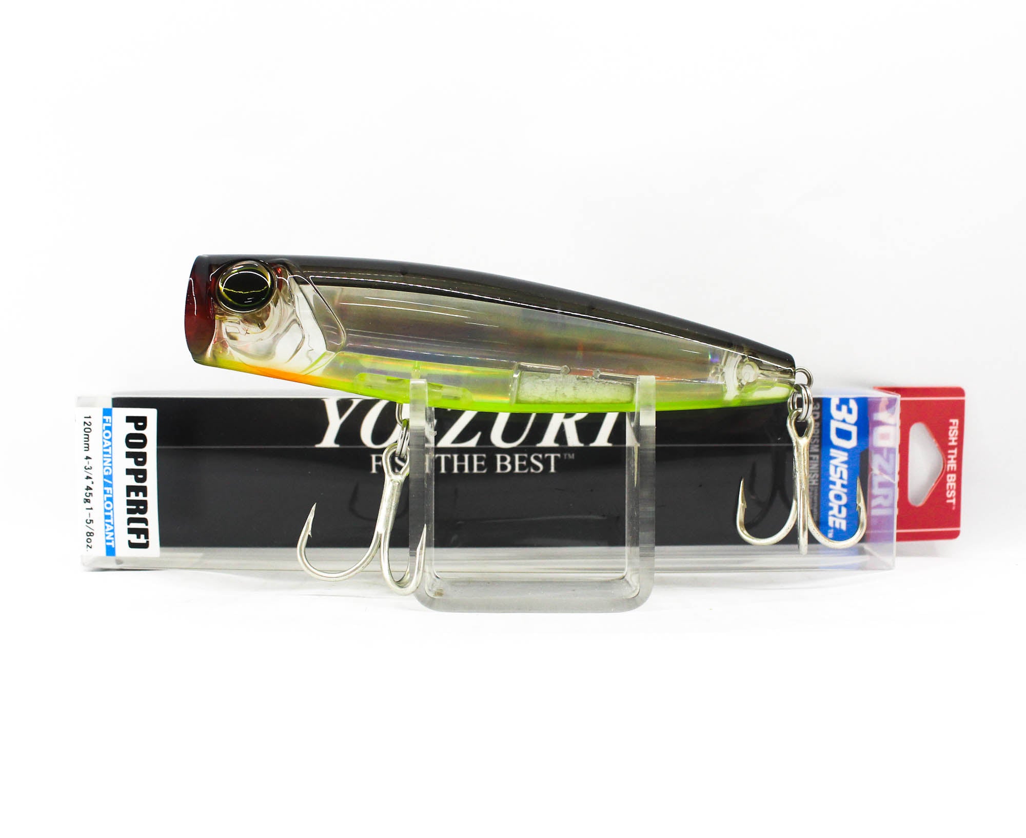 Yo Zuri Duel 3D Inshore Popper 120F Floating Lure R1412-BSCL (9682)