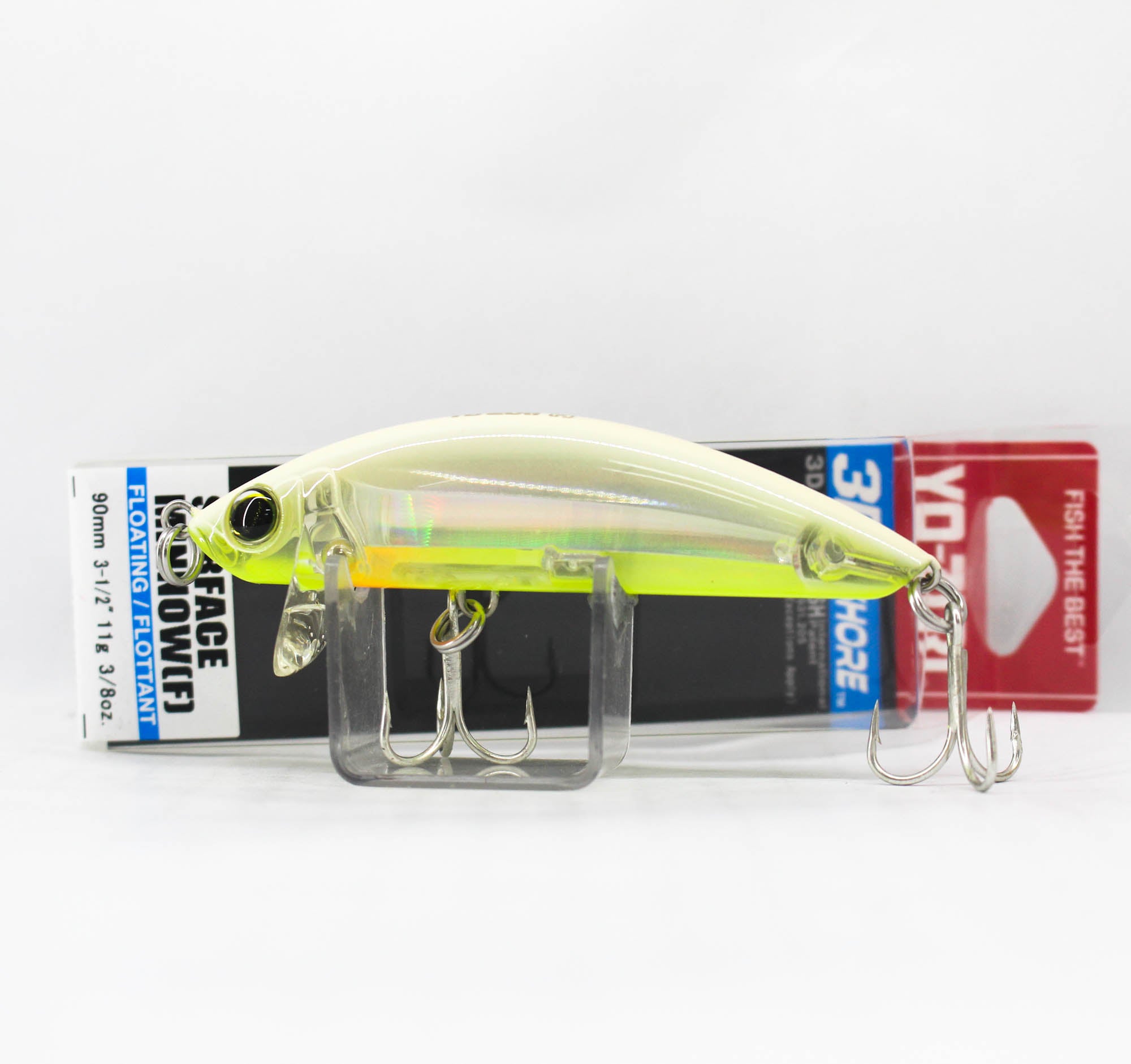 Yo Zuri Duel 3D Inshore Surface Minnow 90 Floating Lure R1215-HBSC (0954)