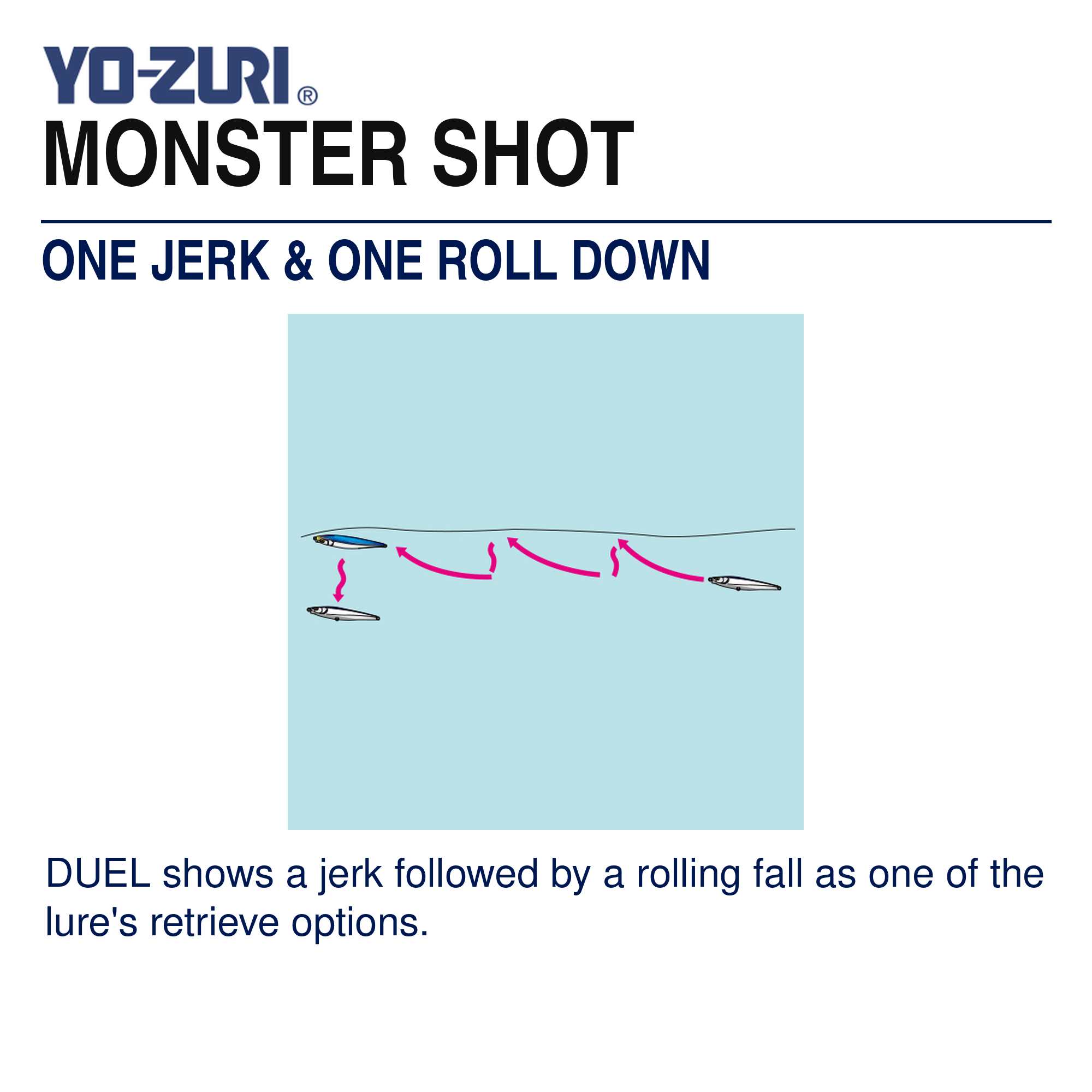 Yo Zuri Duel Hardcore Monster Shot 95 Sinking Lure F1196-SKVS (2682)