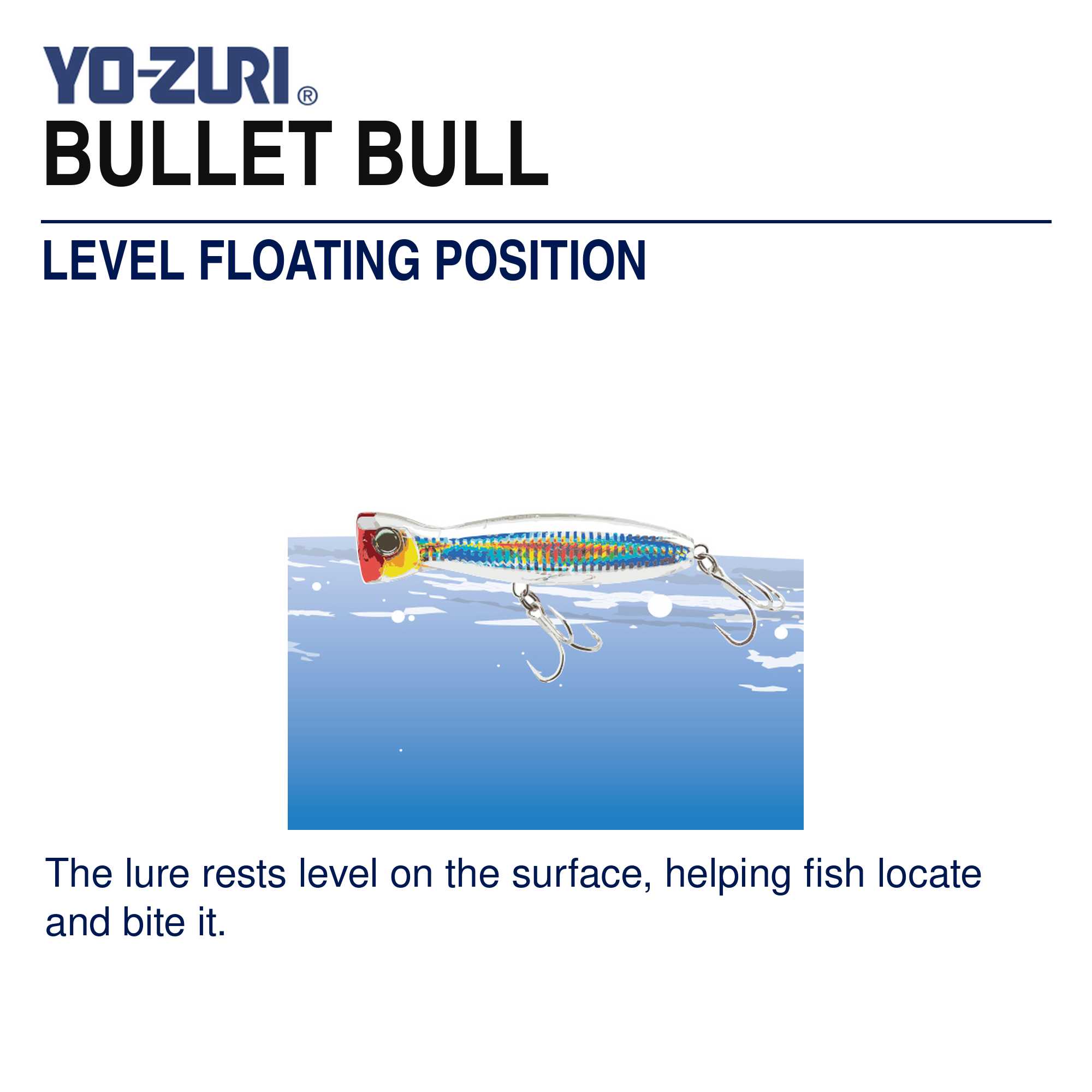 Yo Zuri Duel Hardcore Bullet Bull 190 mm Floating Lure F1295-HSBL (8417)