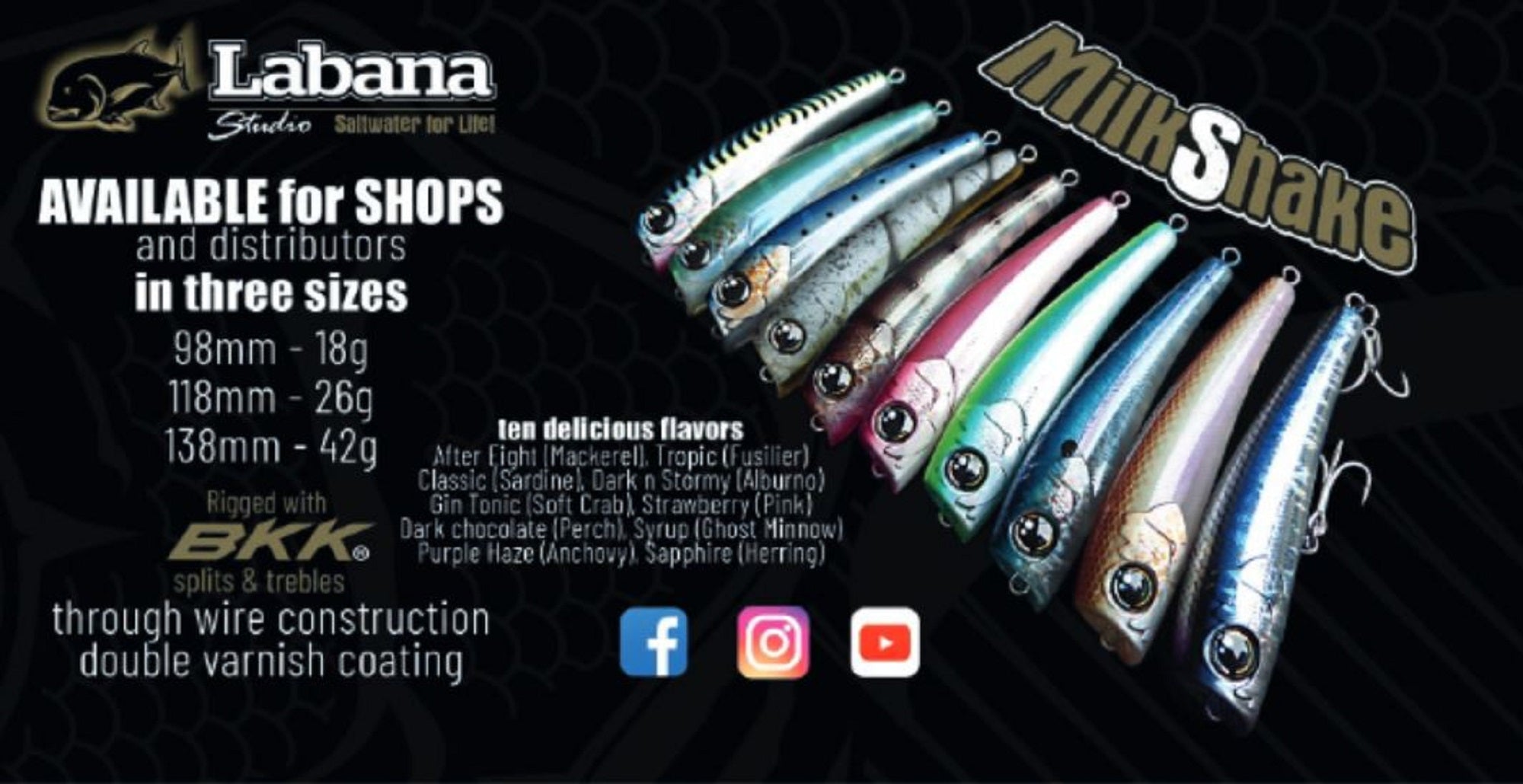 Labana Studio Milkshake 118 mm 26 grams Floating Lure Gin Tonic (0780)