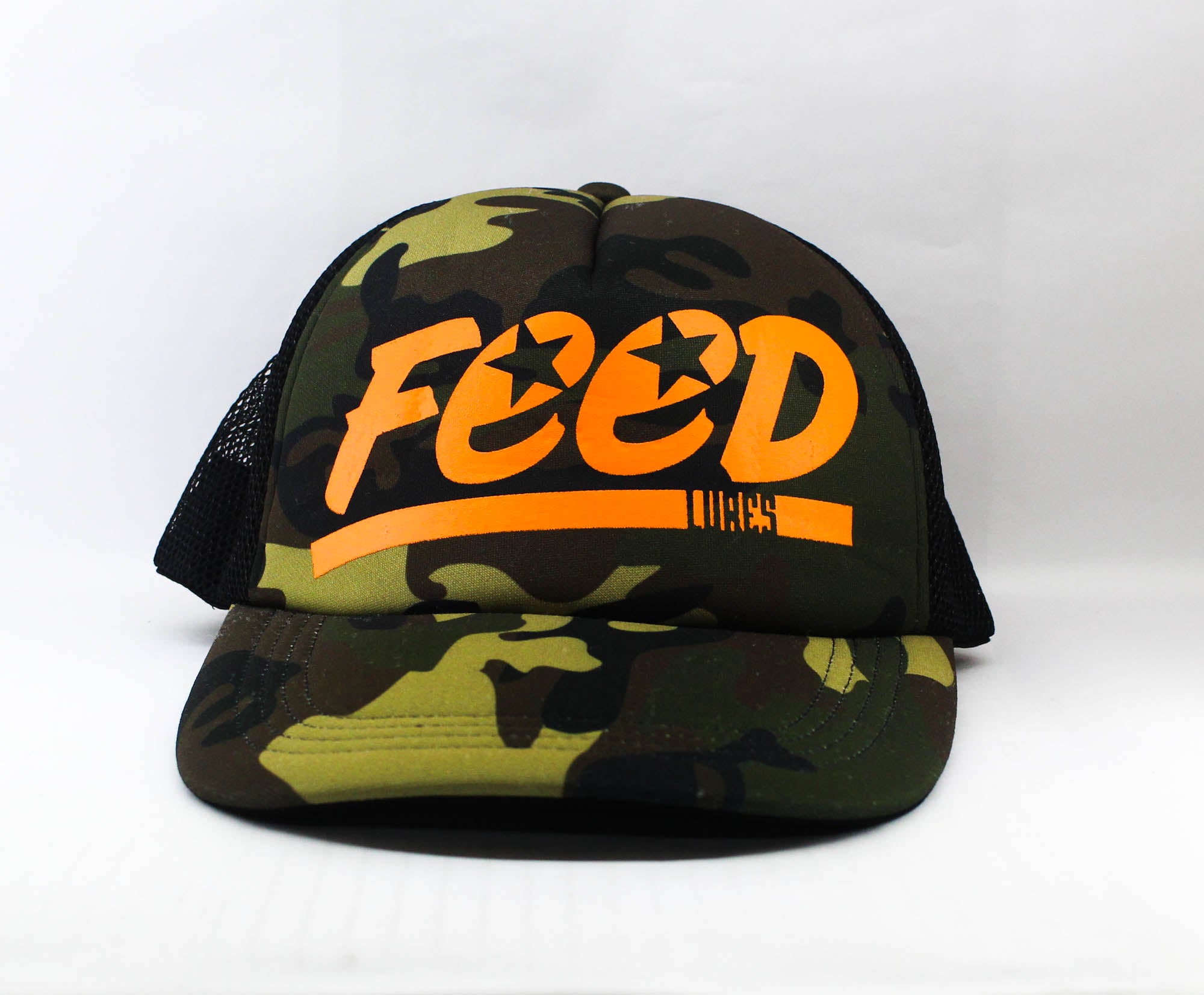 Feed Cap Jungle Mesh Cap Free Size Duck Camo (0074)