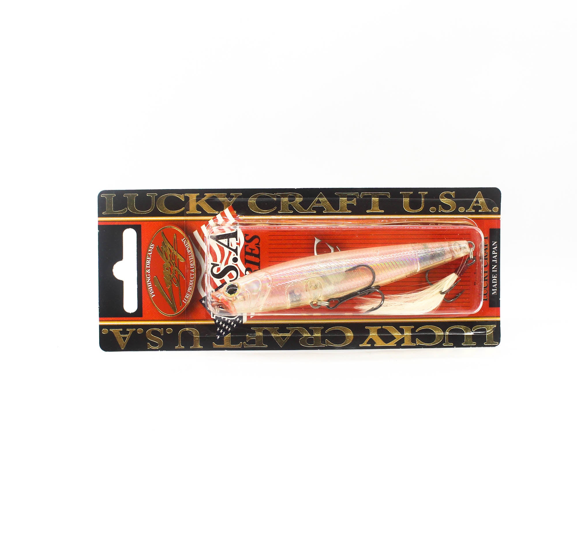 Sale Lucky Craft Gun Fish 95F Floating Lure Laser Clear Ghost (2627)