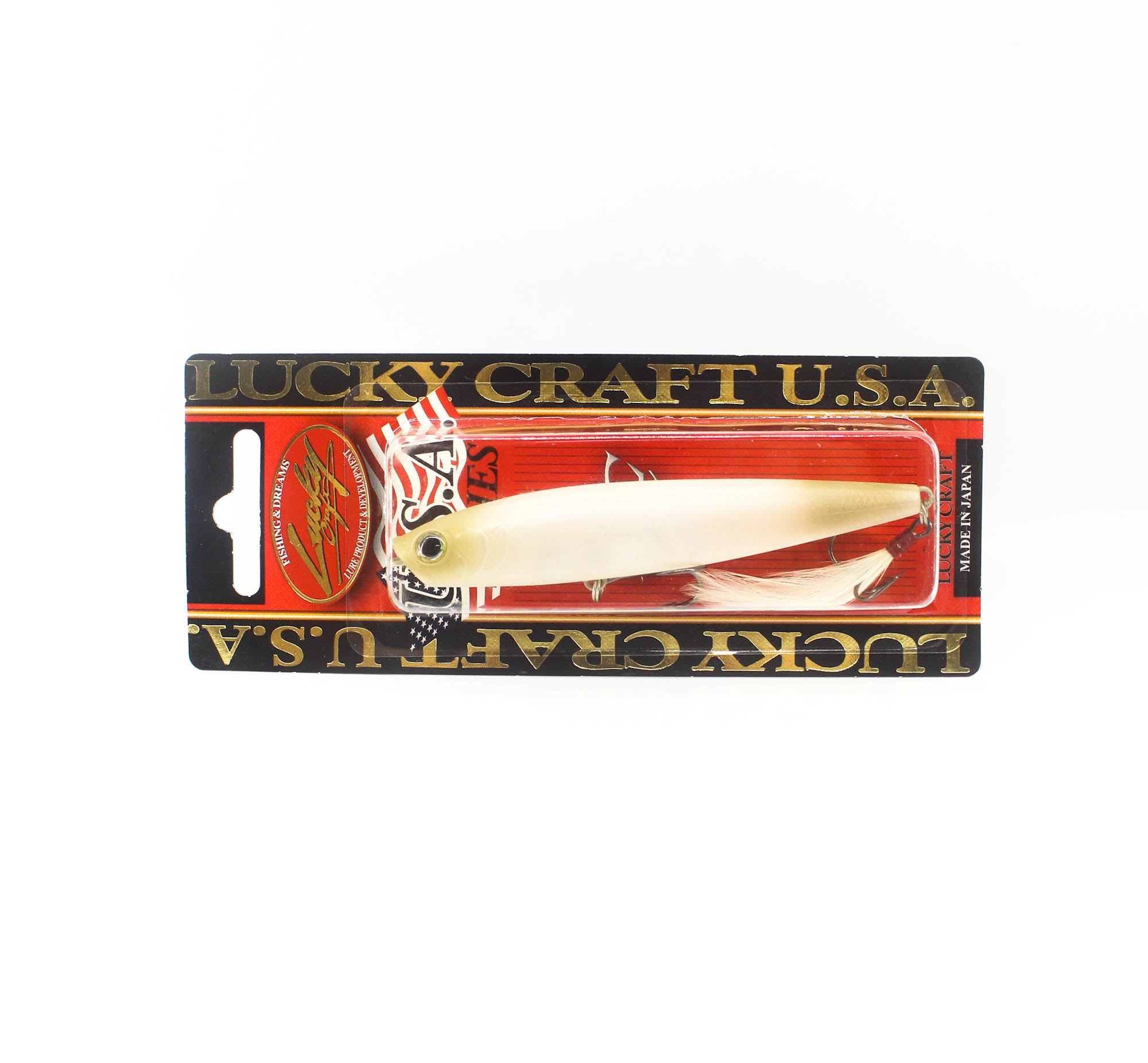 Sale Lucky Craft Gun Fish 95F Floating Lure Shell White (2856)