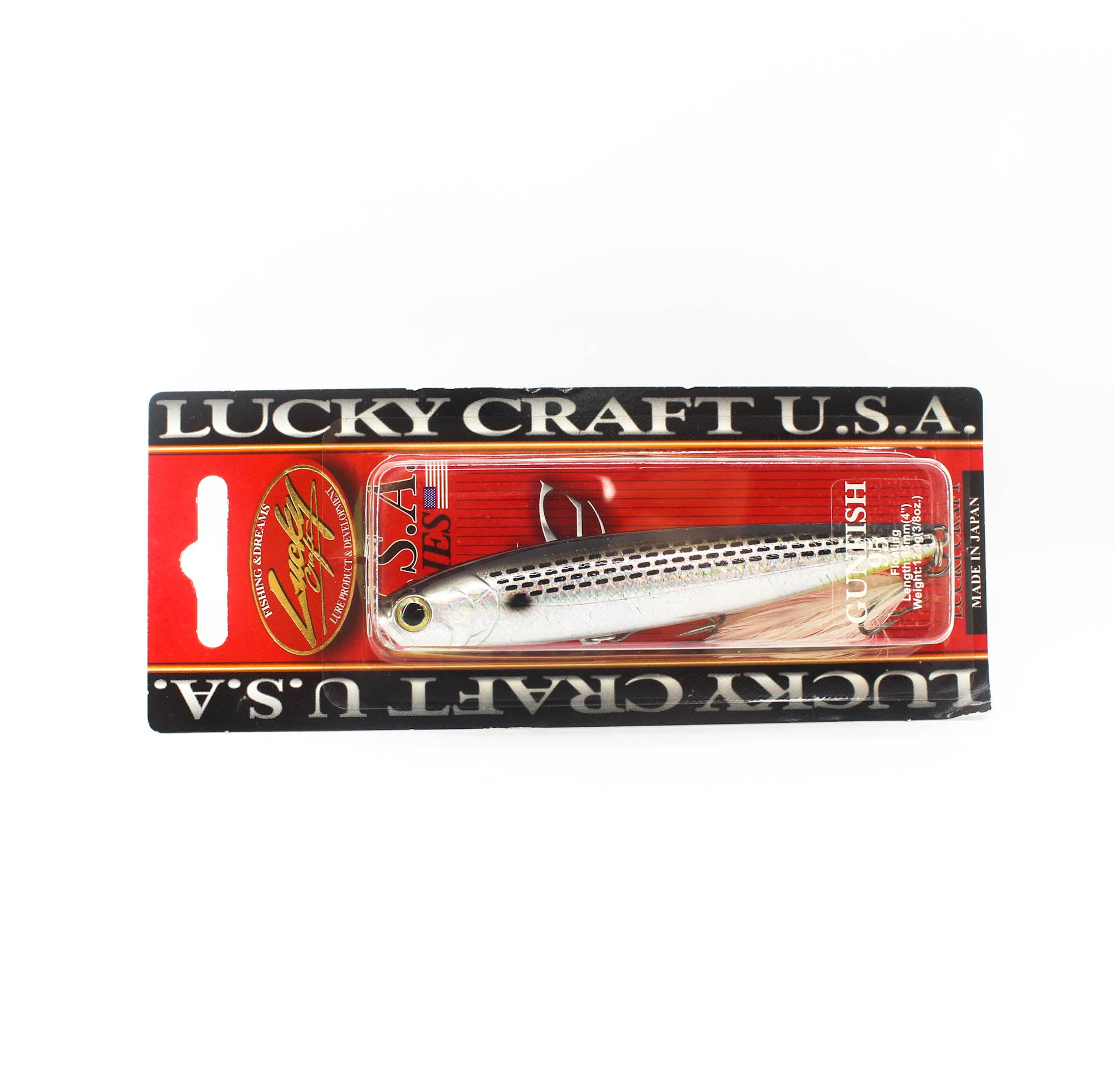 Sale Lucky Craft Gun Fish 95F Floating Lure Spotted Shad (8049)