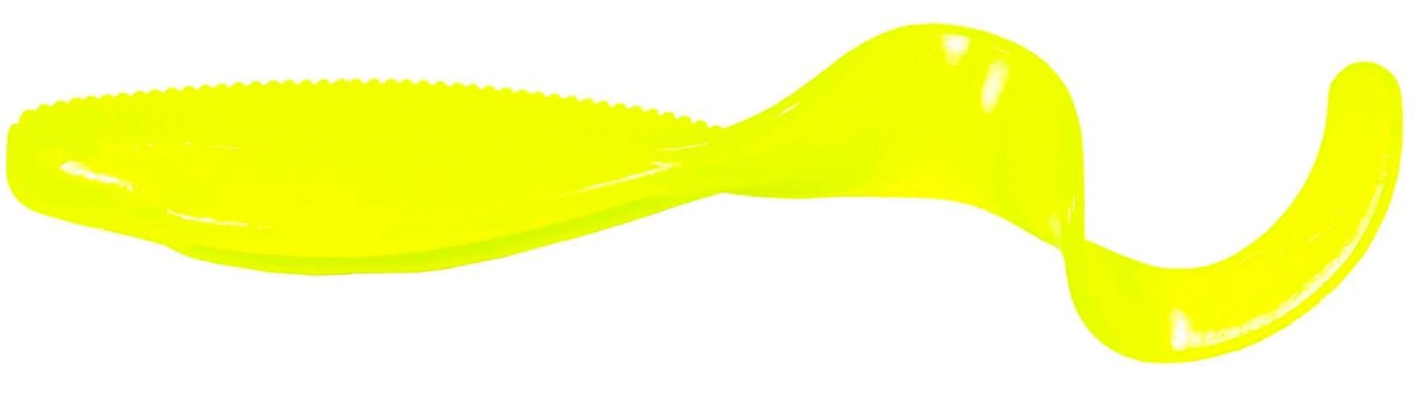 Zman Soft Lure StreakZ Curly TailZ 4 Inch 5/Pack Hot Chartreuse (0122)