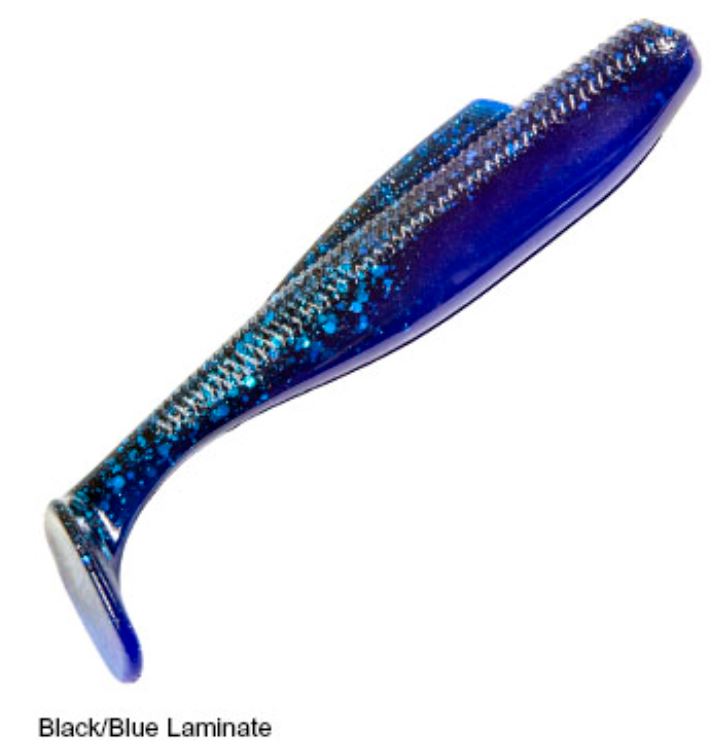 Zman Soft Lure Diezel MinnowZ 5 Inch 4/Pack Black Blue Laminate (0245)