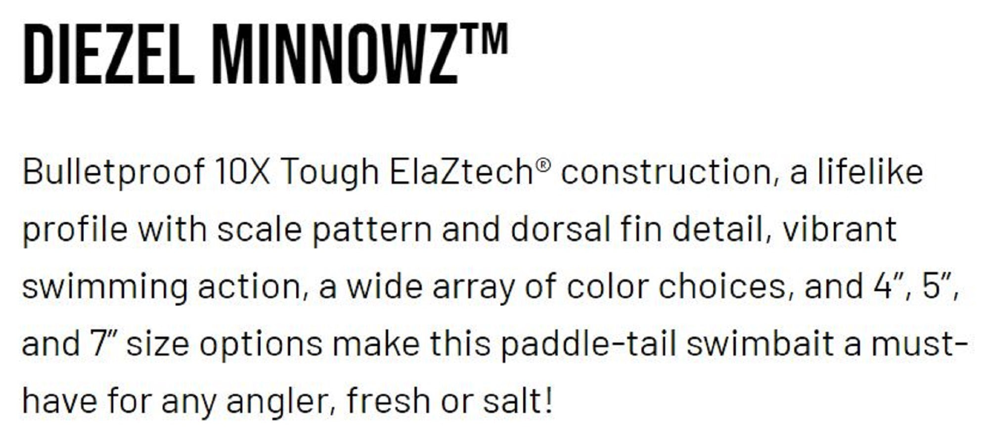 Zman Soft Lure Diezel MinnowZ 5 Inch 4/Pack Mulletron (0306)