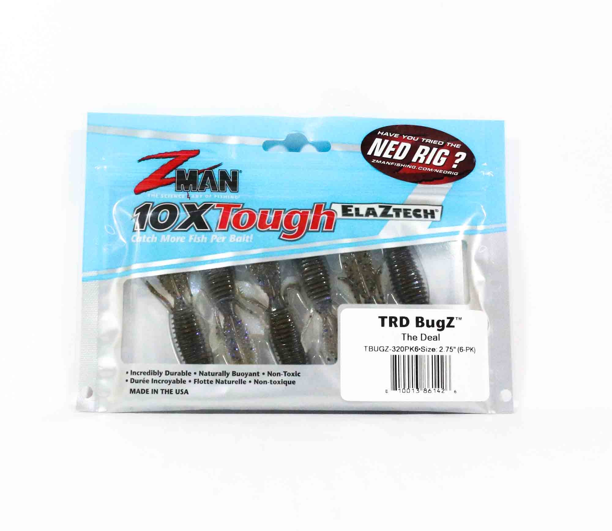 Zman Soft Lure TRD Bugz 2.75 Inch 6/Pack The Deal (1426)