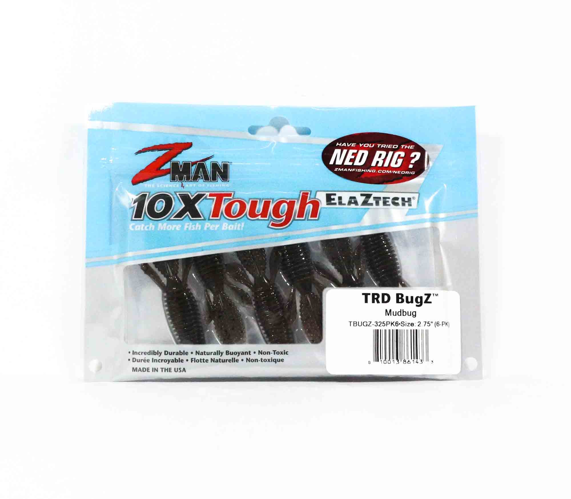 Zman Soft Lure TRD Bugz 2.75 Inch 6/Pack Mudbug (1433)