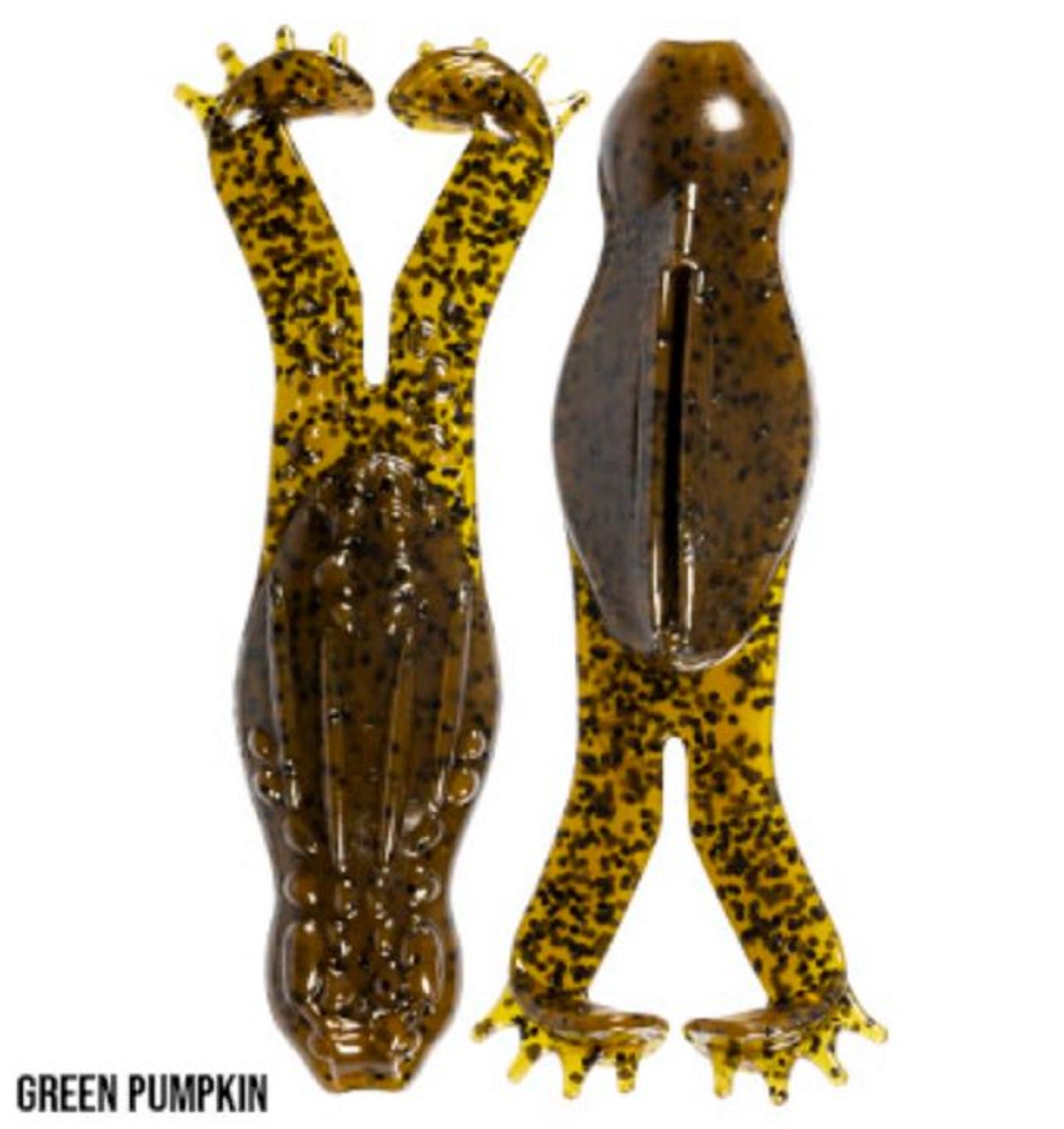 Zman Soft Lure Goat ToadZ 4 Inch 3/Pack Green Pumpkin (3048)