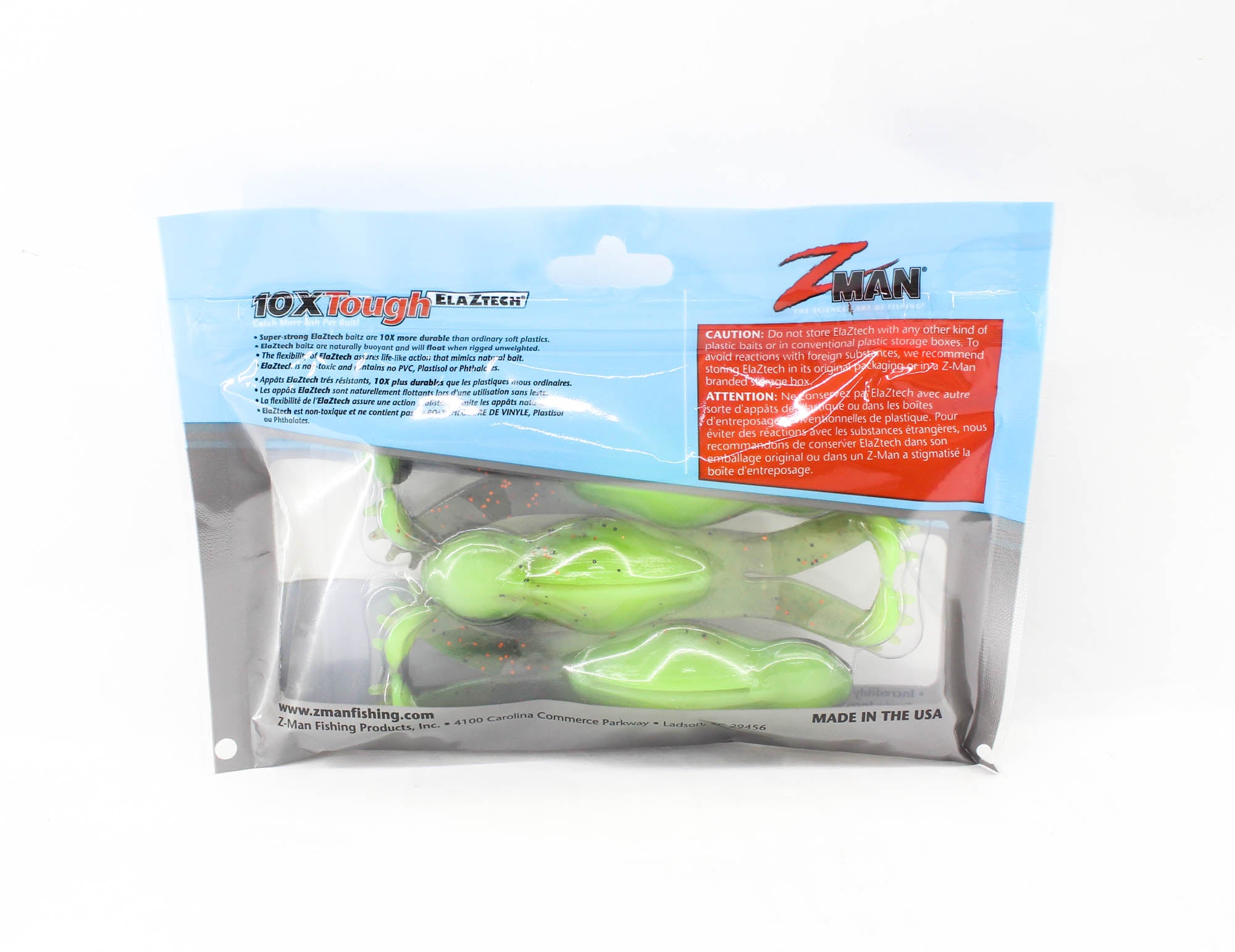 Zman Soft Lure Goat ToadZ 4 Inch 3/Pack Coppertreuse (3055)