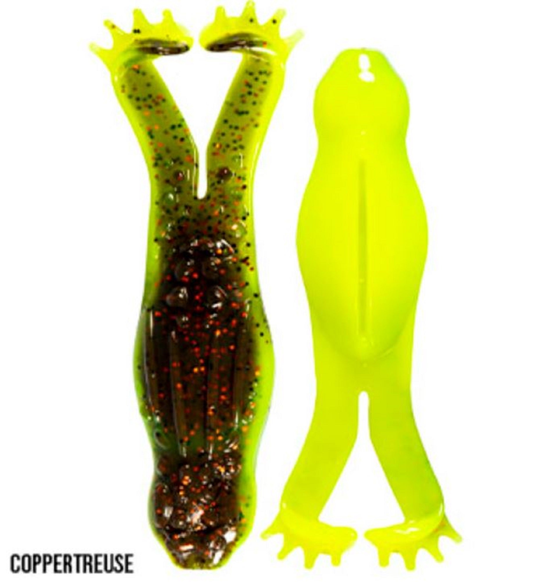 Zman Soft Lure Goat ToadZ 4 Inch 3/Pack Coppertreuse (3055)