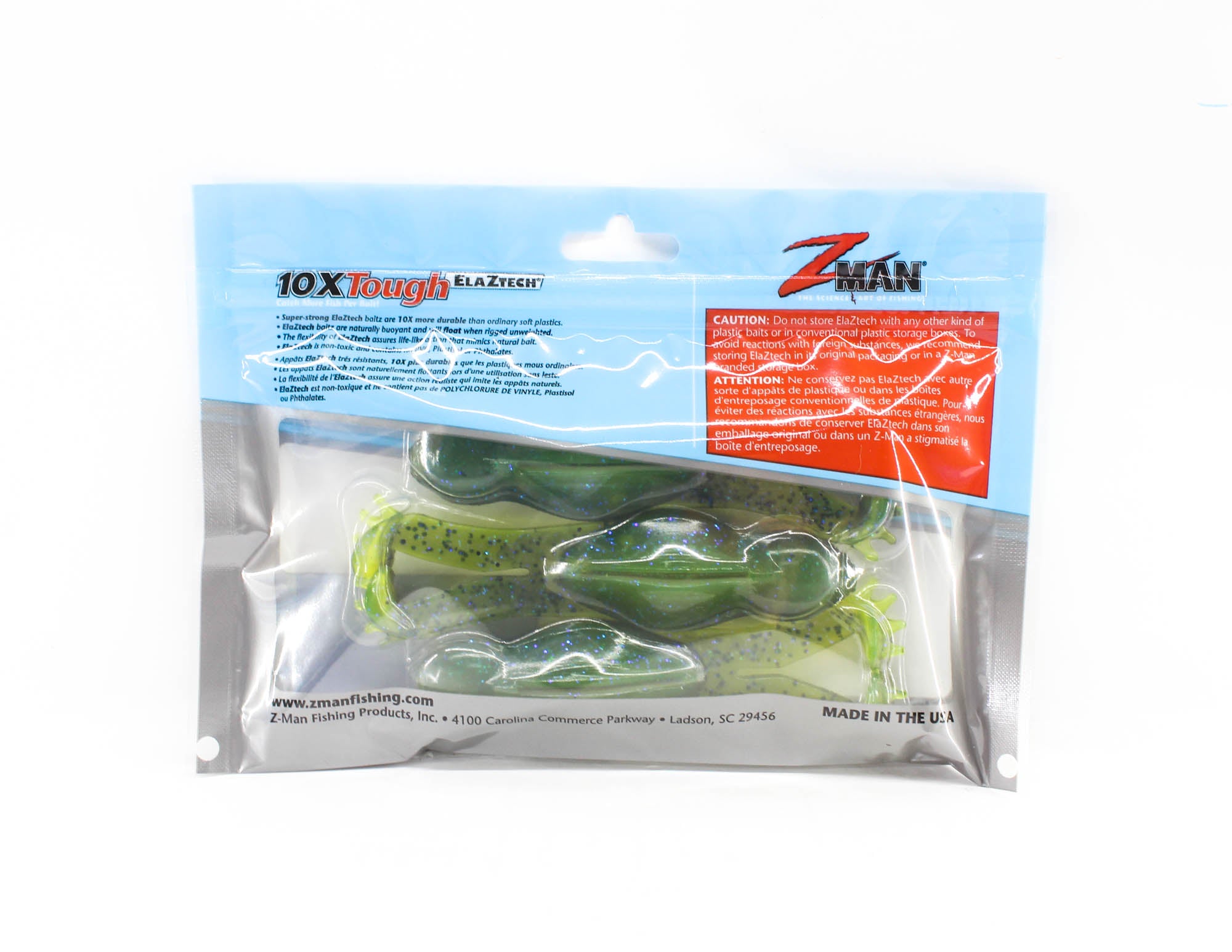 Zman Soft Lure Goat ToadZ 4 Inch 3/Pack Hot Snakes (3093)