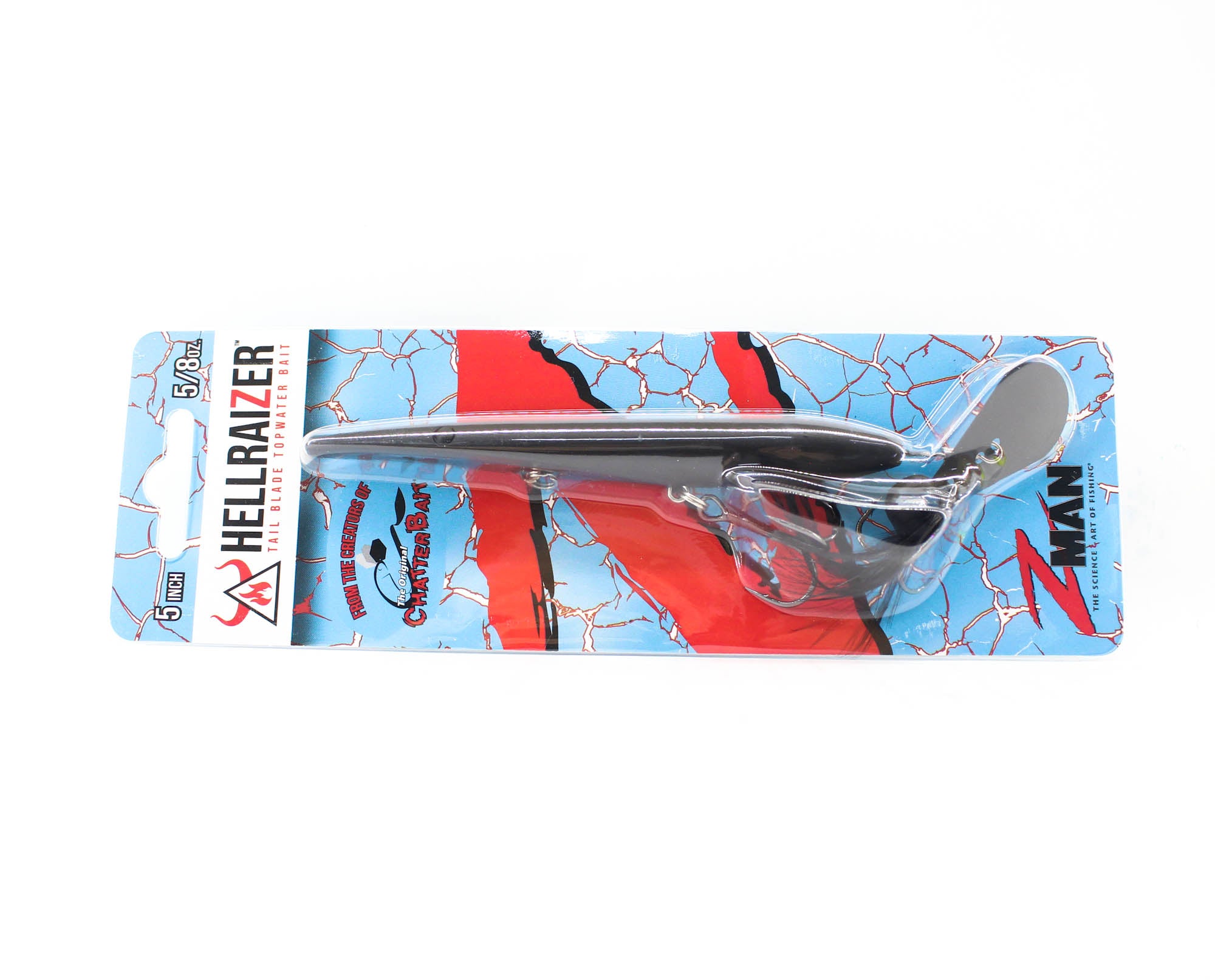 Zman Hell Raizer Tail Blade 5 Inch Sinking Lure Matte Black (3468)