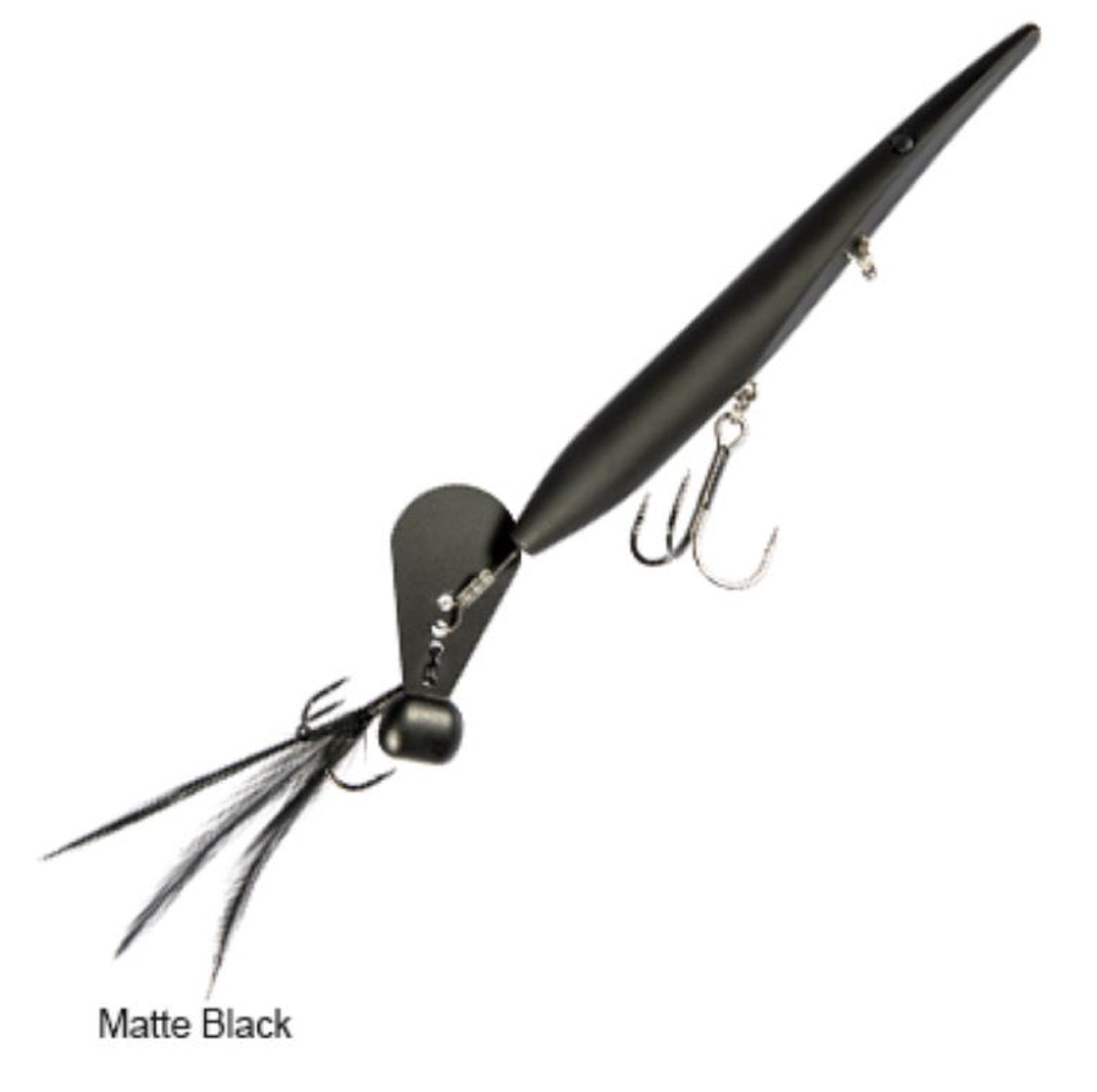 Zman Hell Raizer Tail Blade 5 Inch Sinking Lure Matte Black (3468)