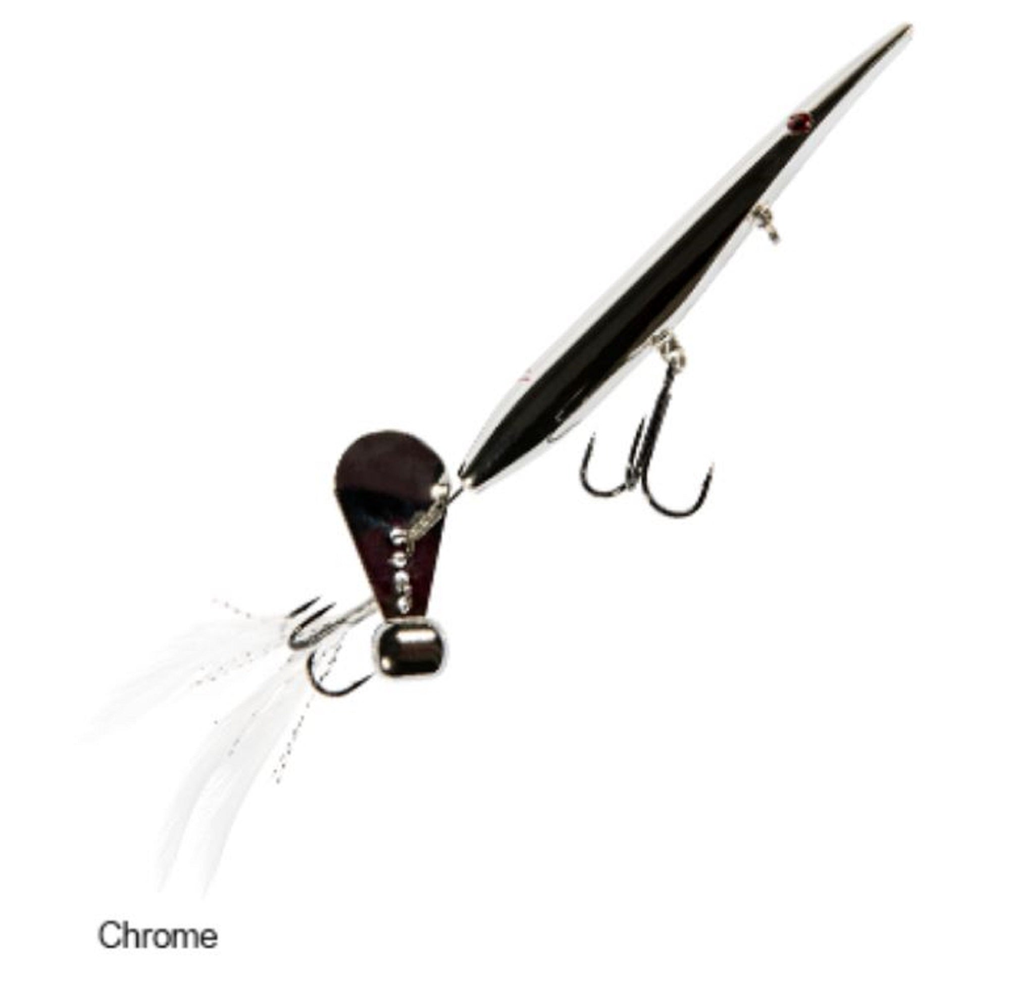 Zman Hell Raizer Tail Blade 5 Inch Sinking Lure Chrome (3482)