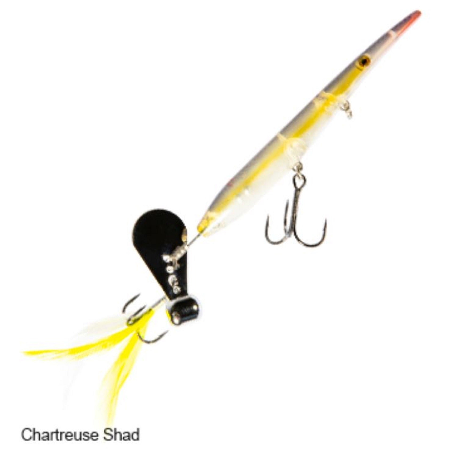 Zman Hell Raizer Tail Blade 5 Inch Sinking Lure Chart Shad (3536)