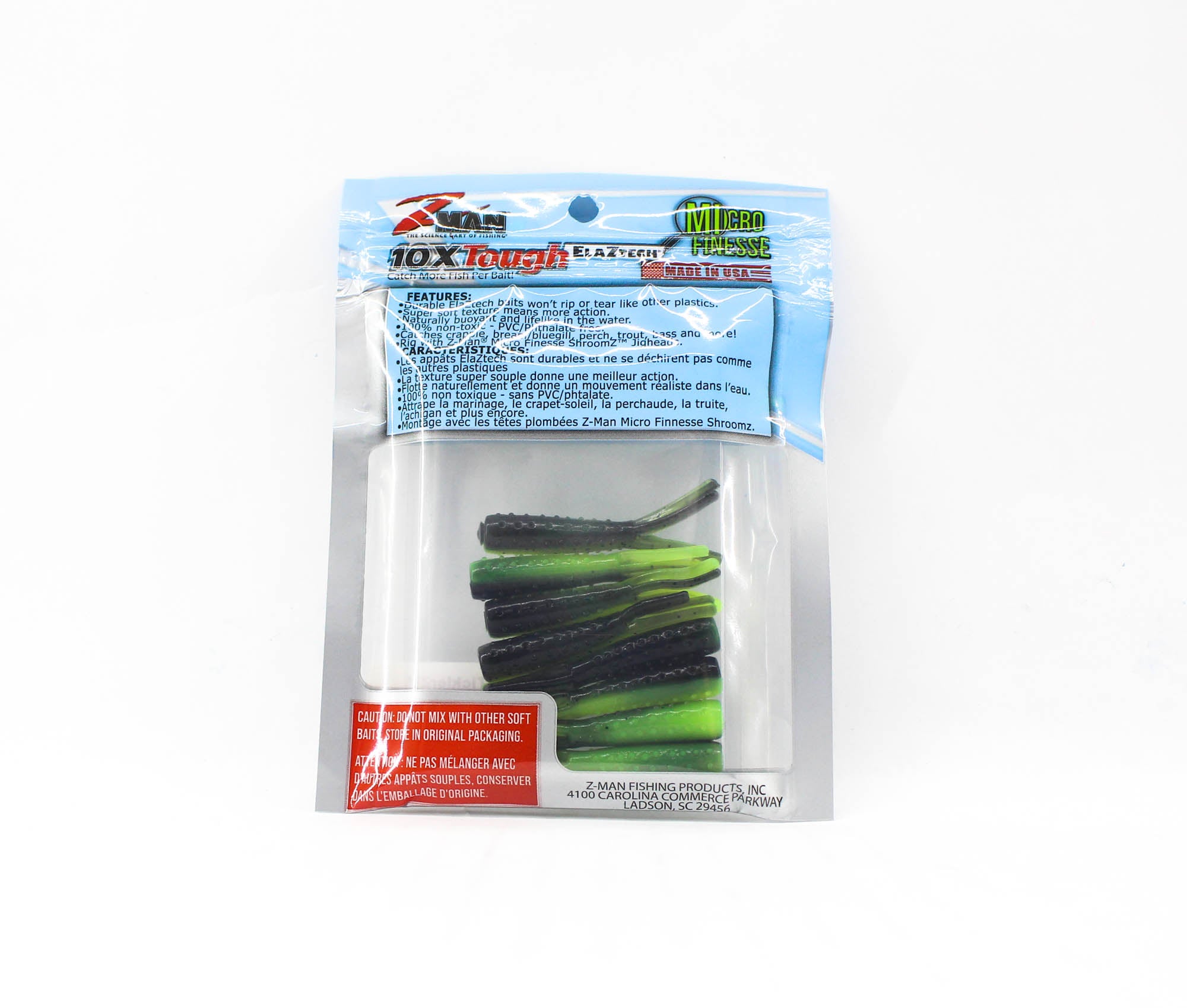 Zman Soft Lure Tiny TicklerZ 1.75 Inch 8/Pack Bumblebee (3819)