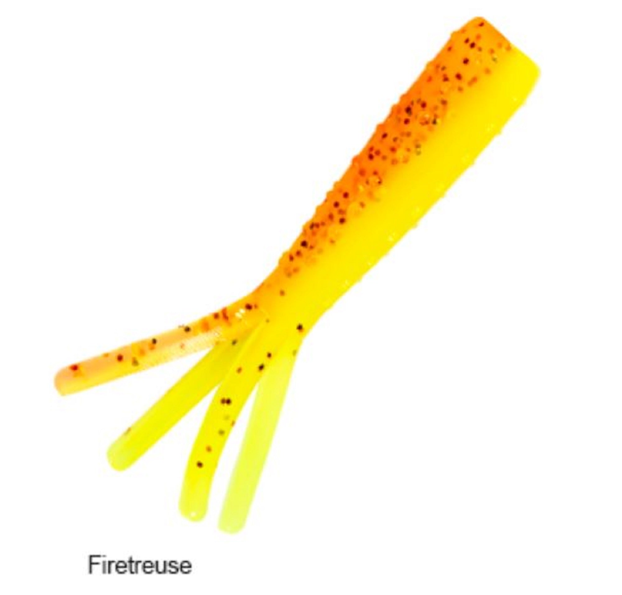 Zman Soft Lure Tiny TicklerZ 1.75 Inch 8/Pack Firetreuse (3826)