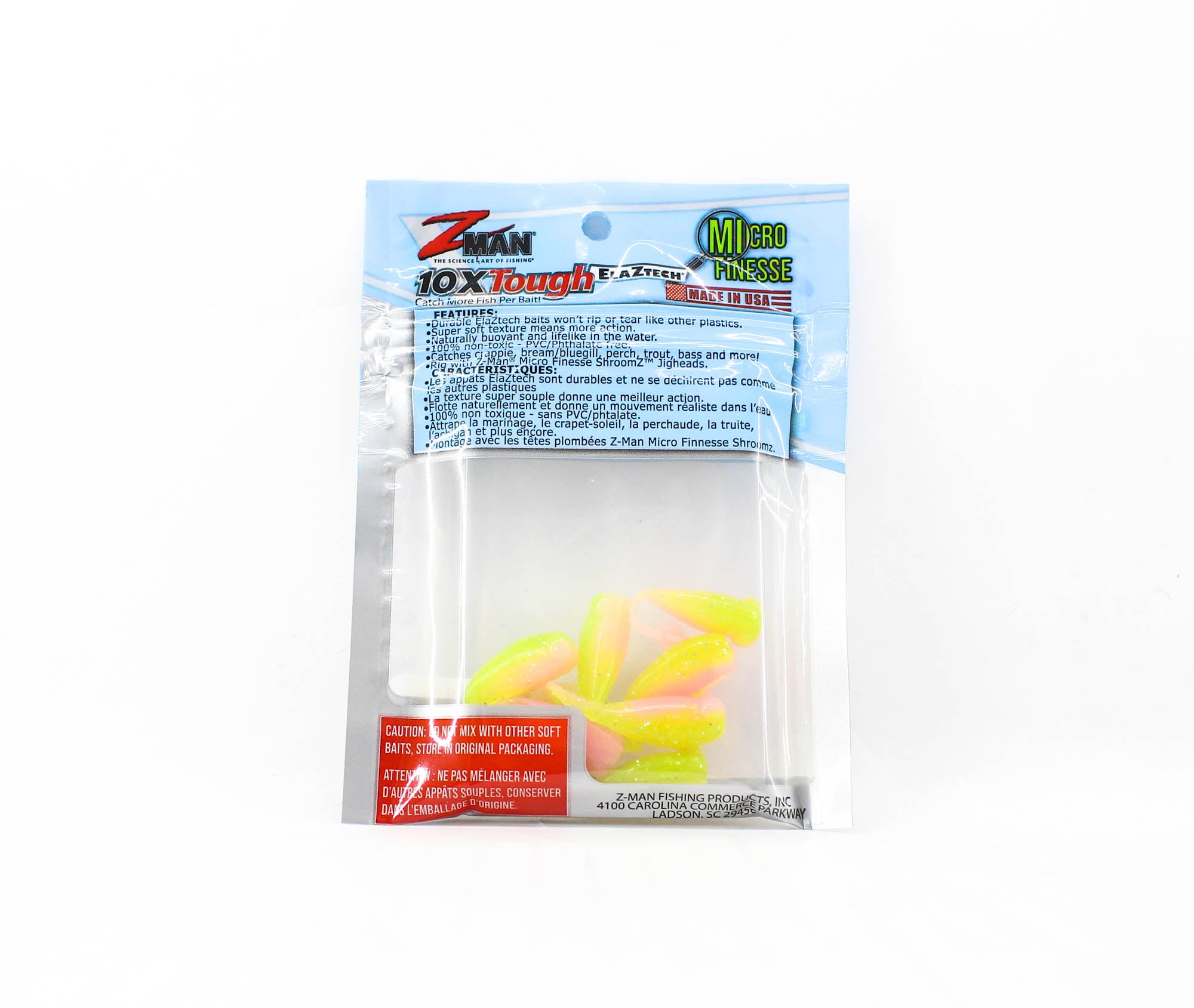 Zman Soft Lure StingerZ 2 Inch 8/Pack Electric Chicken (3840)