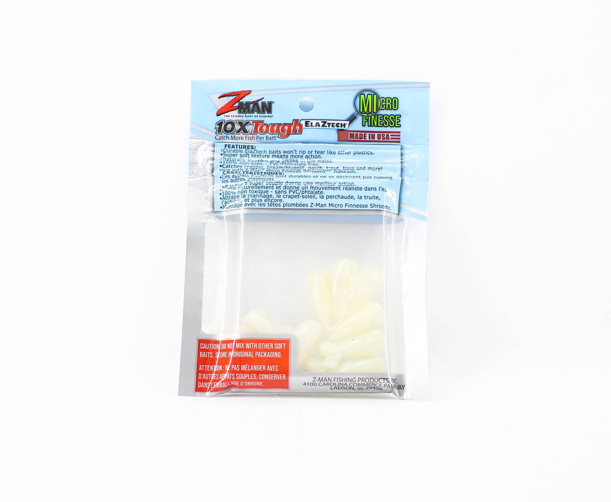 Zman Soft Lure StingerZ 2 Inch 8/Pack Pearl (3871)