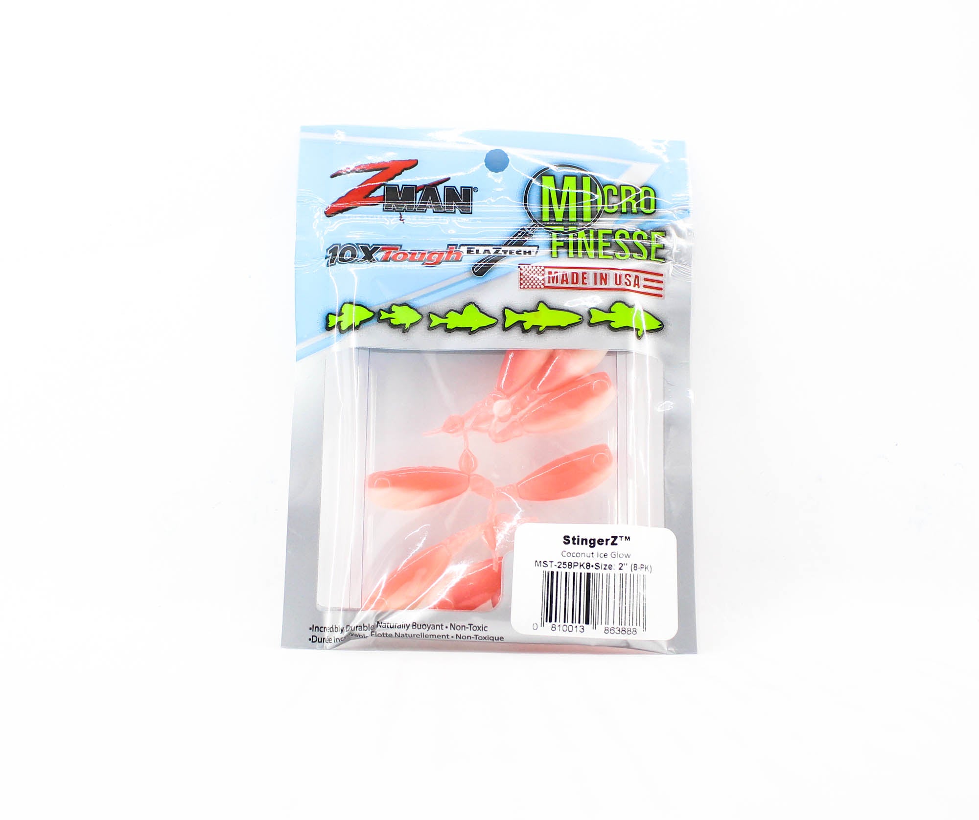 Zman Soft Lure StingerZ 2 Inch 8/Pack Coconut Ice (3888)