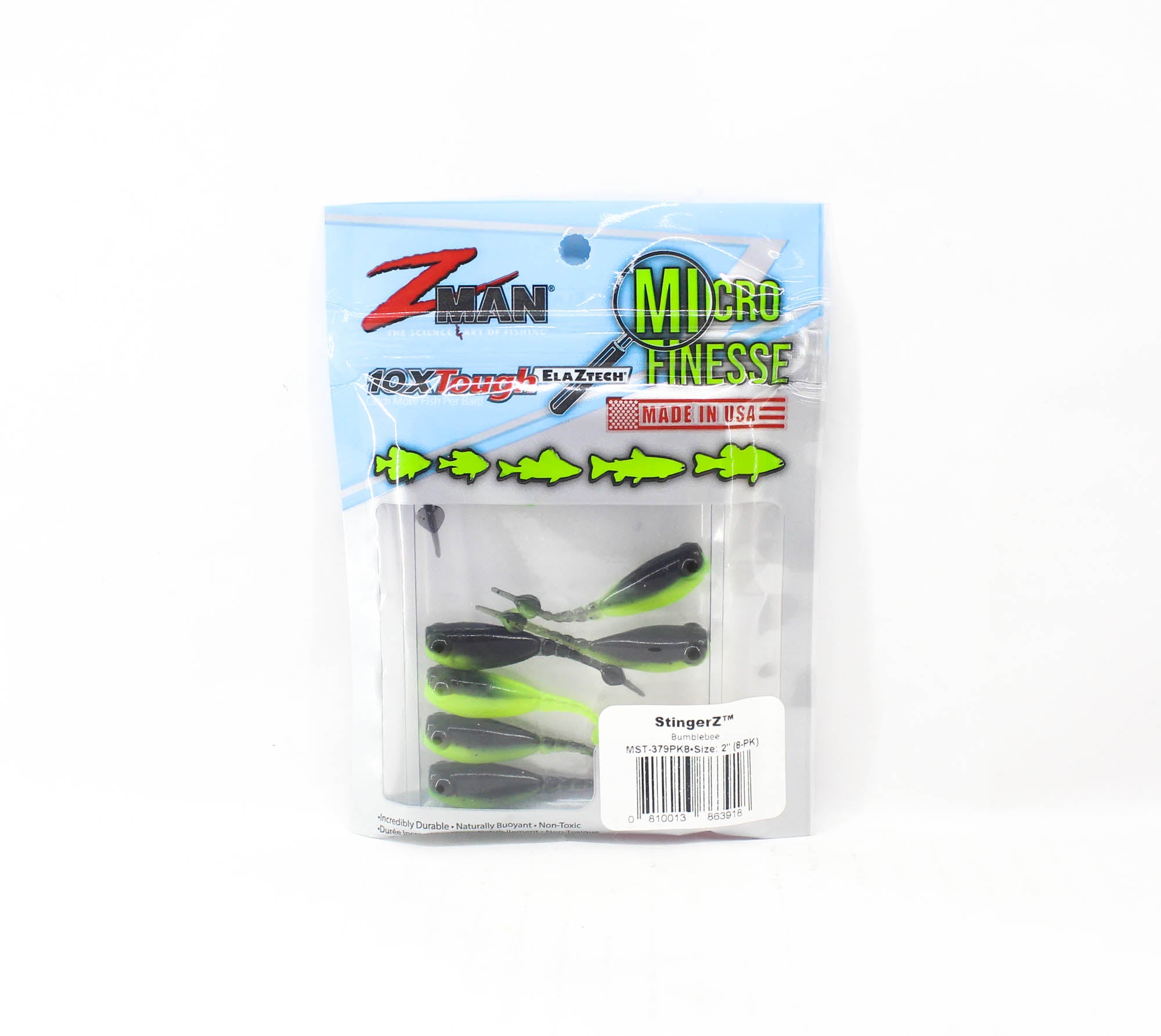 Zman Soft Lure StingerZ 2 Inch 8/Pack Bumblebee (3918)