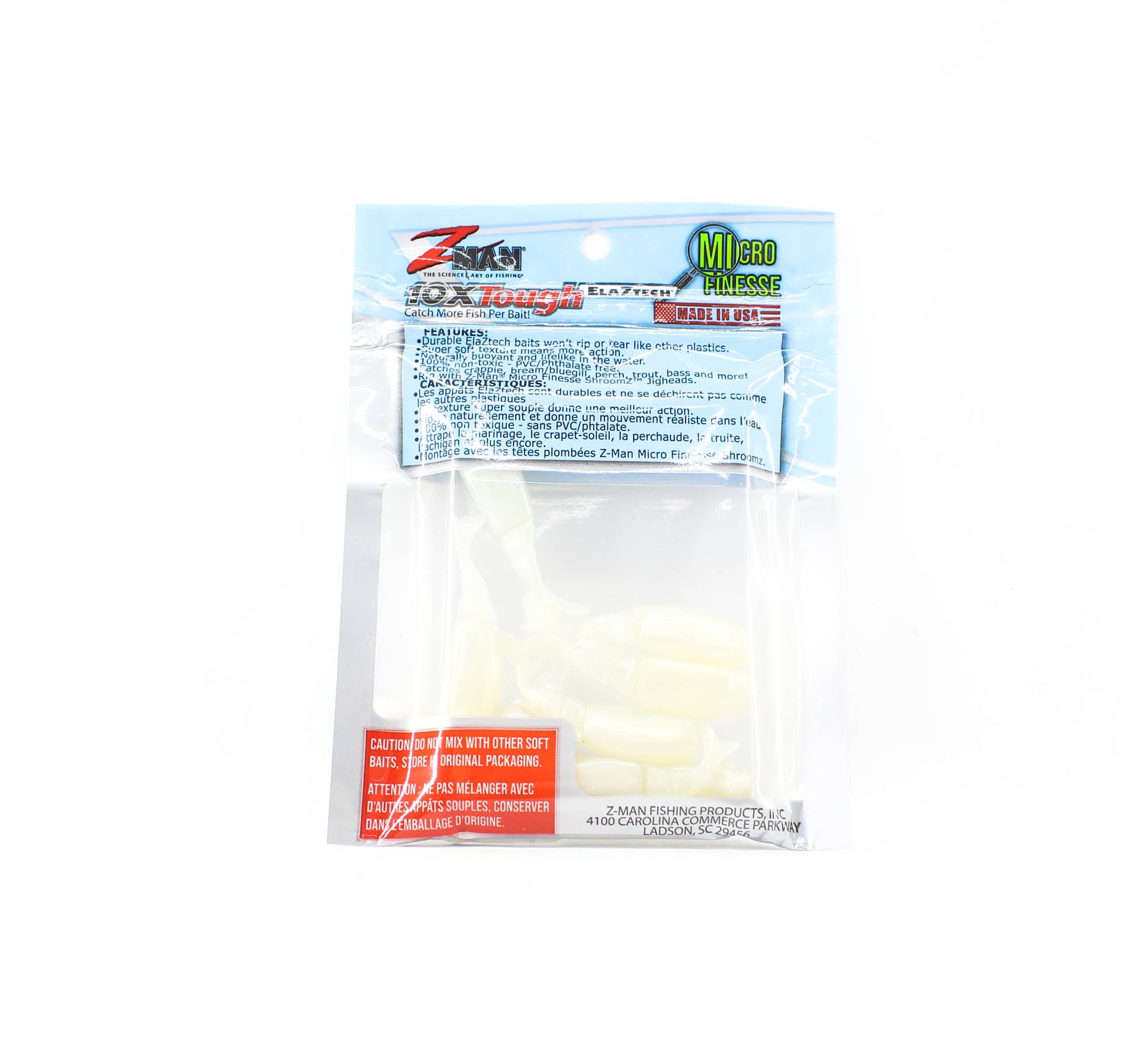 Zman Soft Lure Shad FryZ 1.75 Inch 8/Pack Pearl (3970)